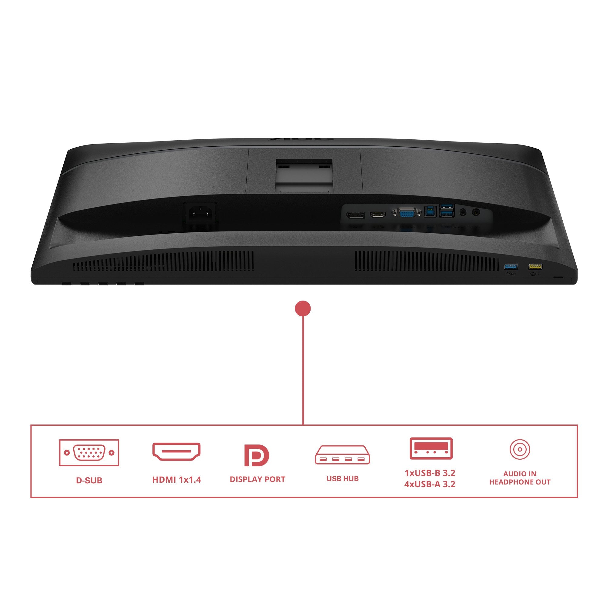 EAN 4038986142779 - AOC 24E4U pantalla para PC 60,5 cm (23.8") 1920 x 1080 Pixeles Full HD LED Negro imagen 5