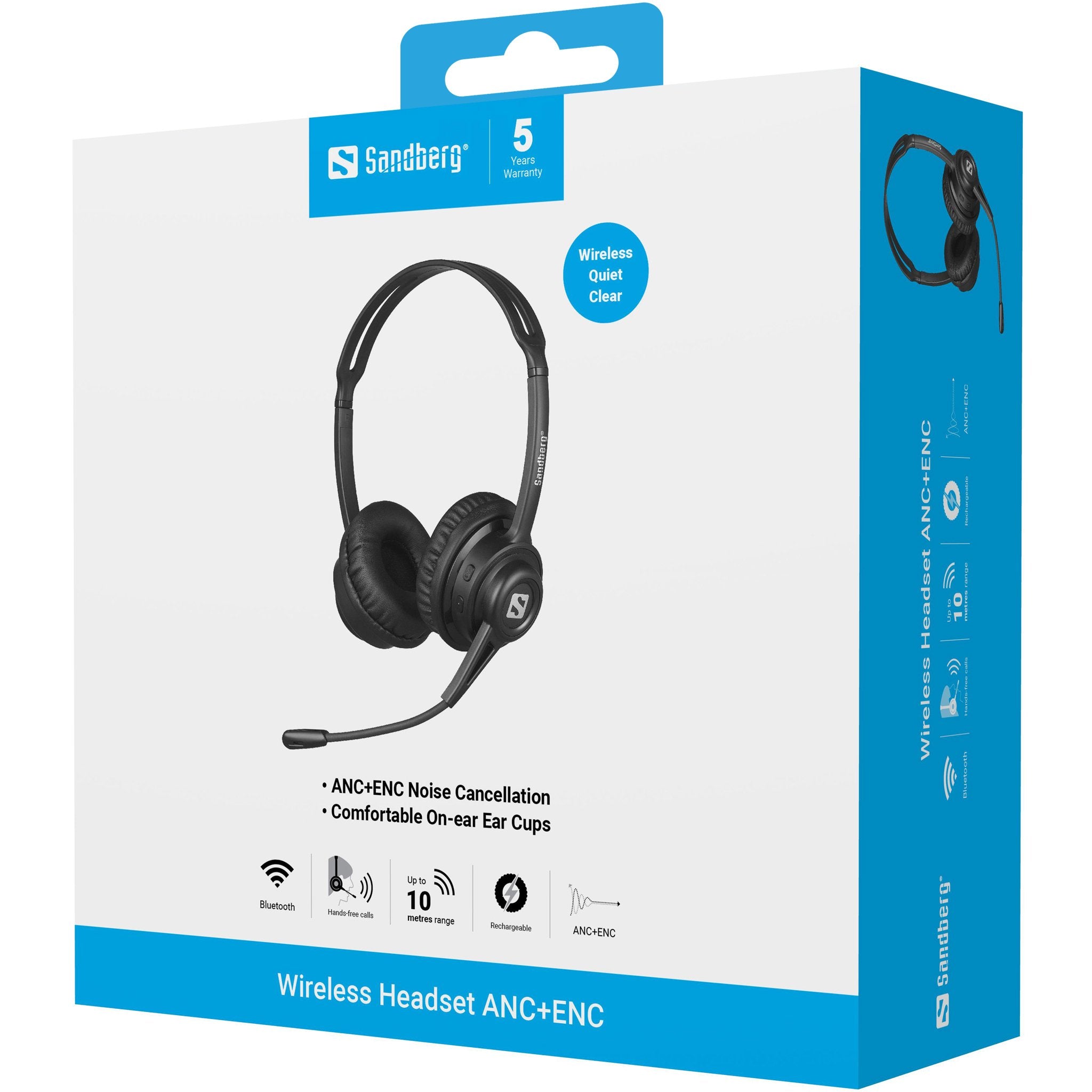 EAN 5705730126444 - Sandberg 126-44 auricular y casco Auriculares Inalámbrico Diadema Música/uso diario Bluetooth Negro imagen 10