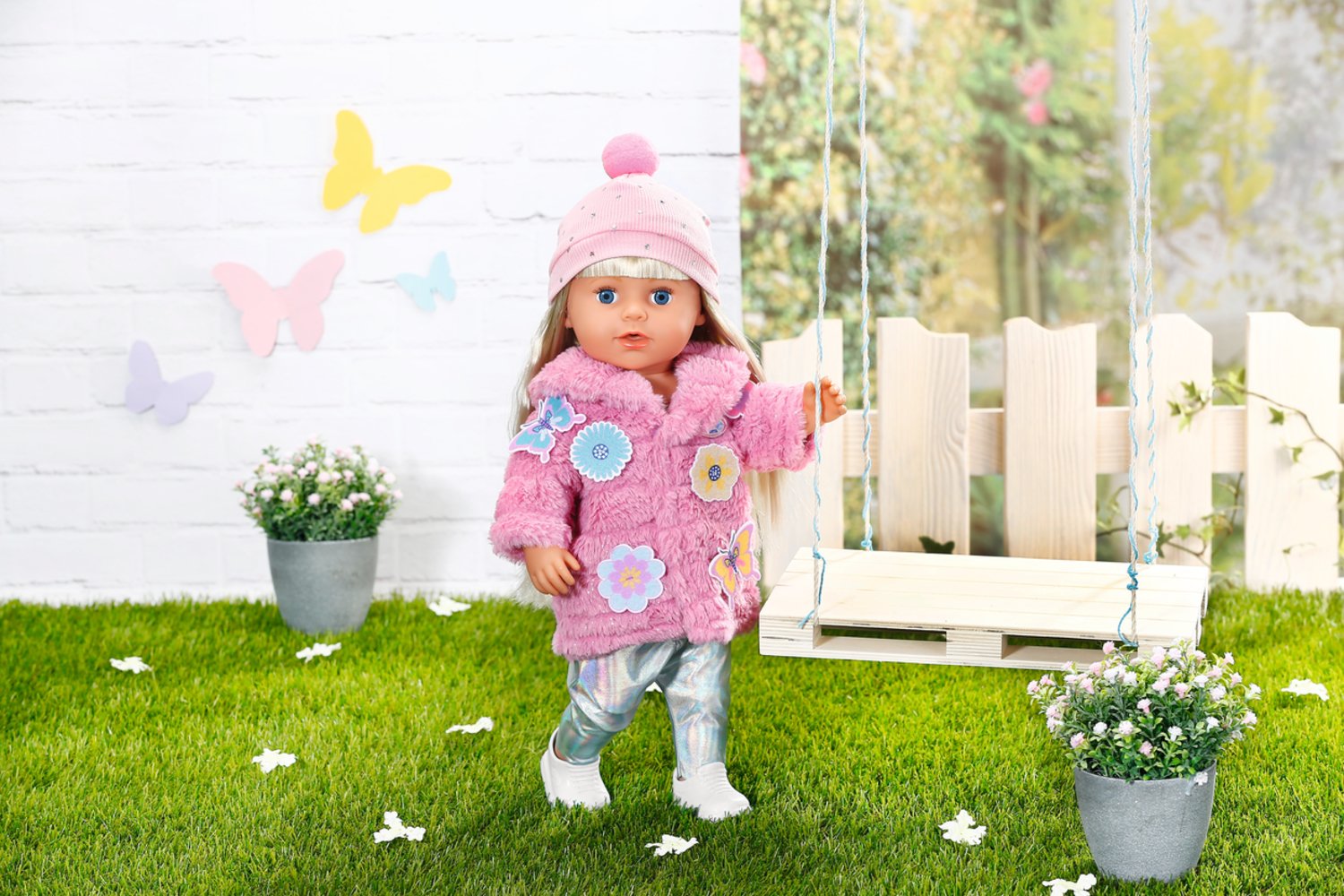Baby Born Pink Coat Set 43cm Juego De Ropita Para Muñeca 833834