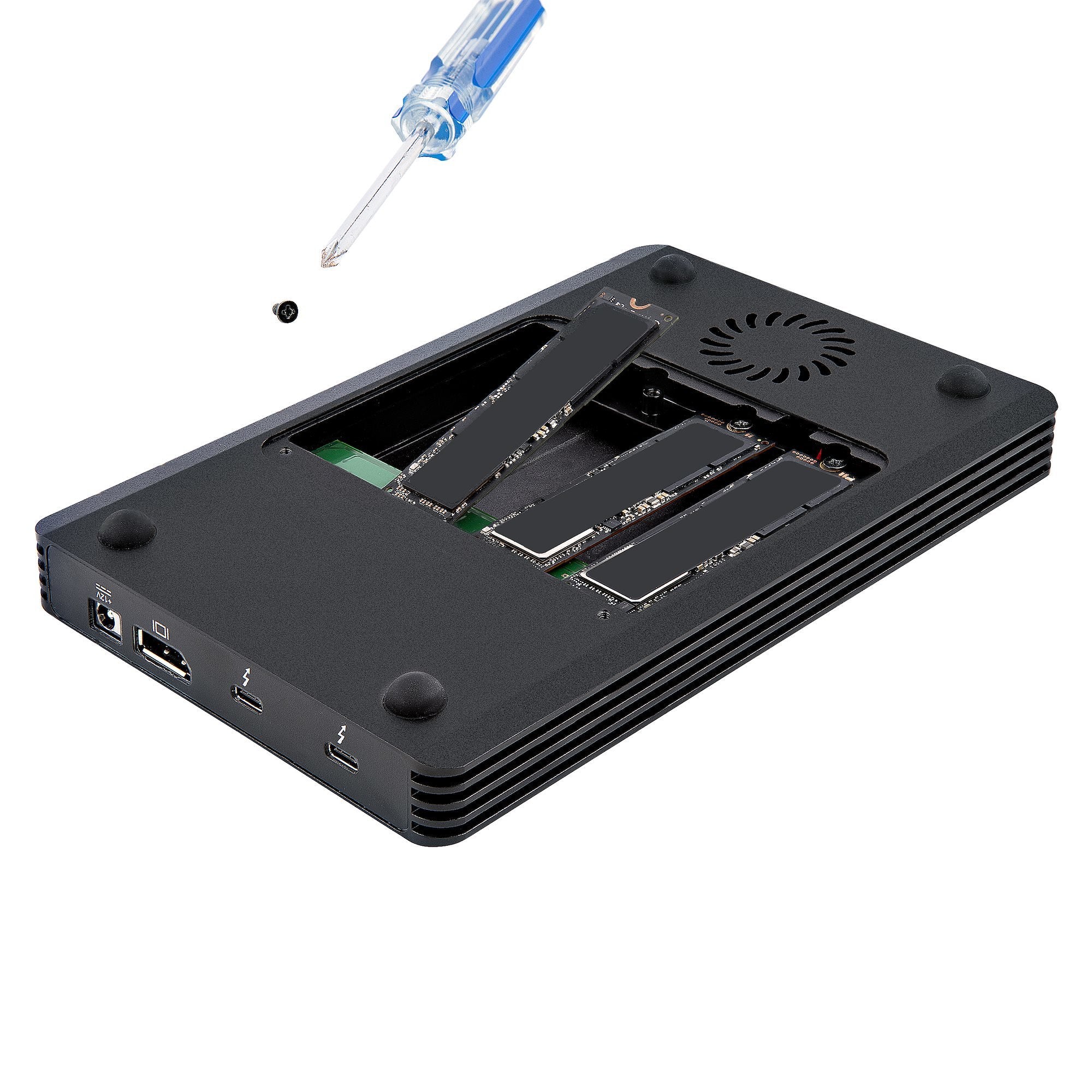 EAN 0065030886406 - StarTech.com M2E4BTB3 caja para disco duro externo Caja externa para unidad de estado sólido (SSD) Negro imagen 4