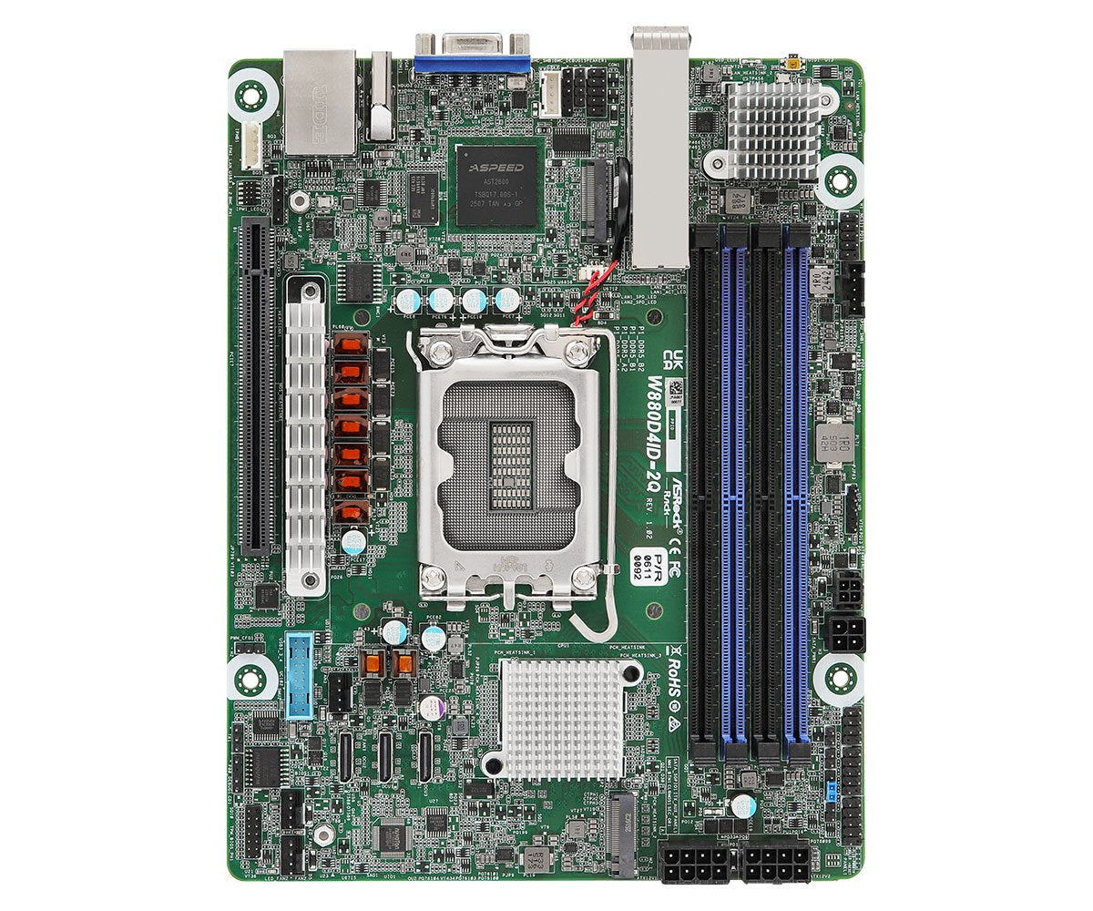 Asrock Placa Base W880d4id-2q Deep Mini-Itx Socket Lga 1851 Single