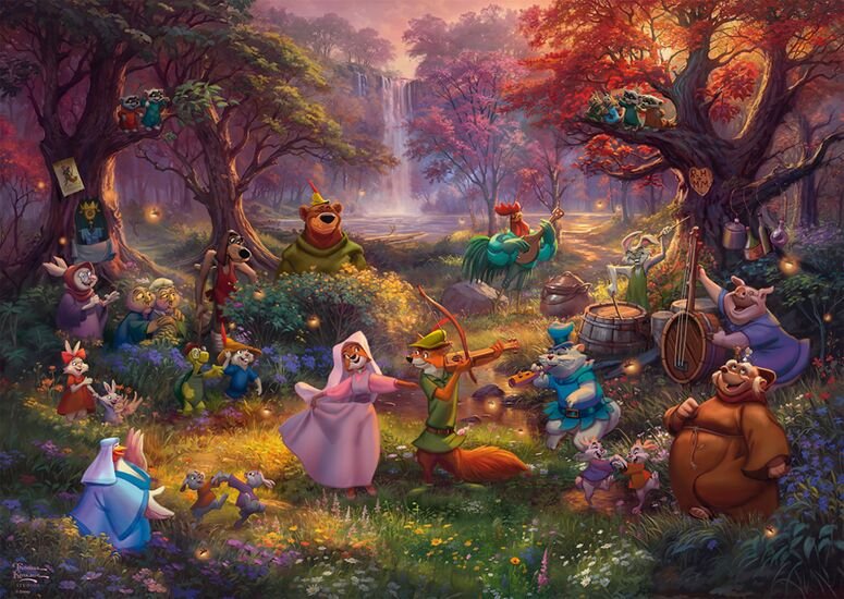 Juegos Schmidt Thomas Kinkade Studios: Disney - Robin Hood, Puzzle 1000 Parts 58040