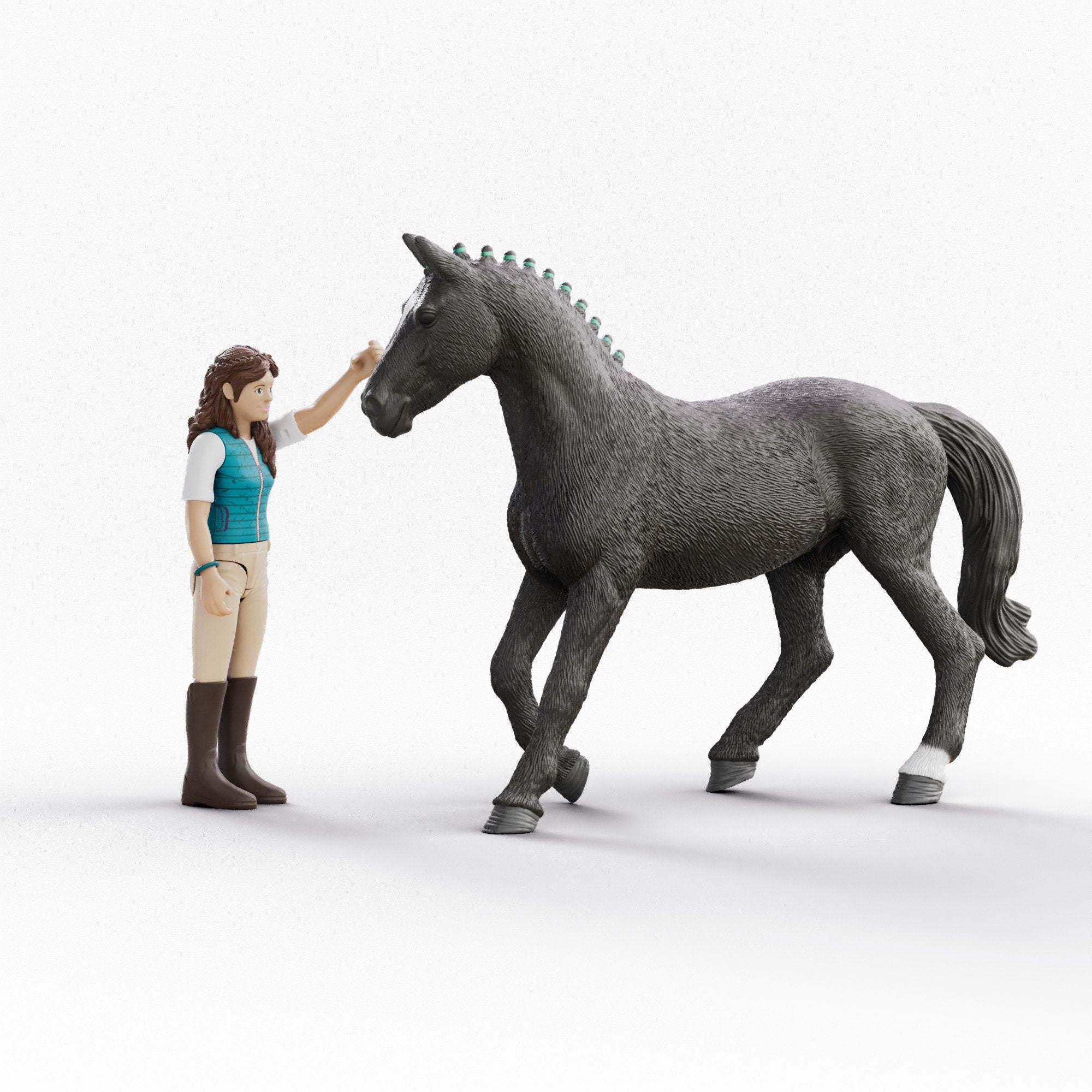Schleich Horse Club Lisa & Storm, Figura De Juguete Marrón 42712