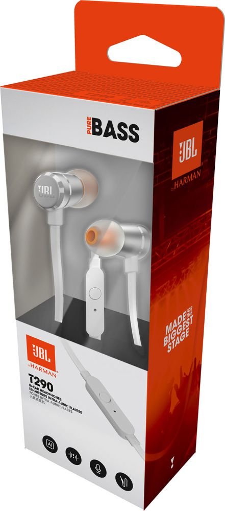 EAN 6925281918759 - JBL T290 Auriculares Alámbrico Dentro de oído Llamadas/Música Plata imagen 6