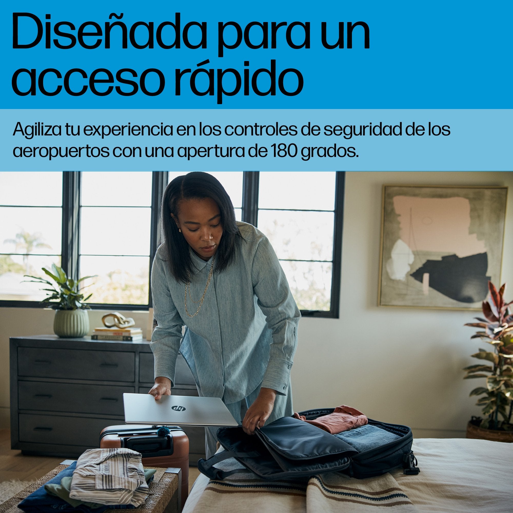 EAN 0198122966899 - HP Travel Plus 22 Liter 16 Laptop Bag 40,9 cm (16.1") Maletín Azul, Grafito imagen 5