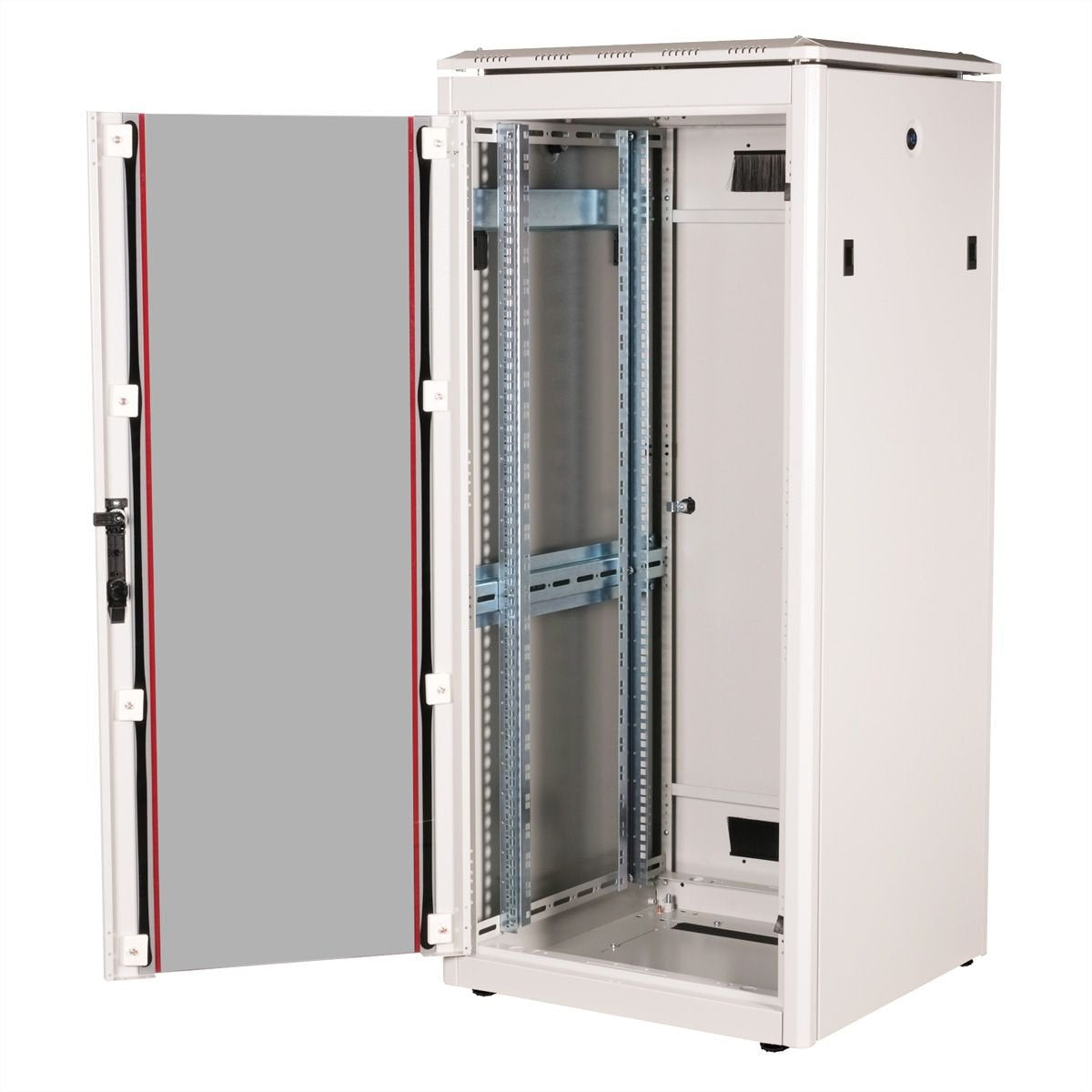 Roline 19-Zoll Netzwerkschrank Pro 26 He, 600x600 Bxt Glastr Grau
