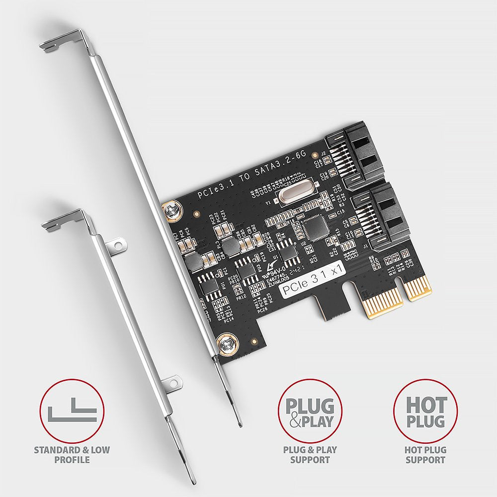 EAN 8595247907745 - Axagon PCES-SJ2 tarjeta y adaptador de interfaz Interno SATA imagen 3