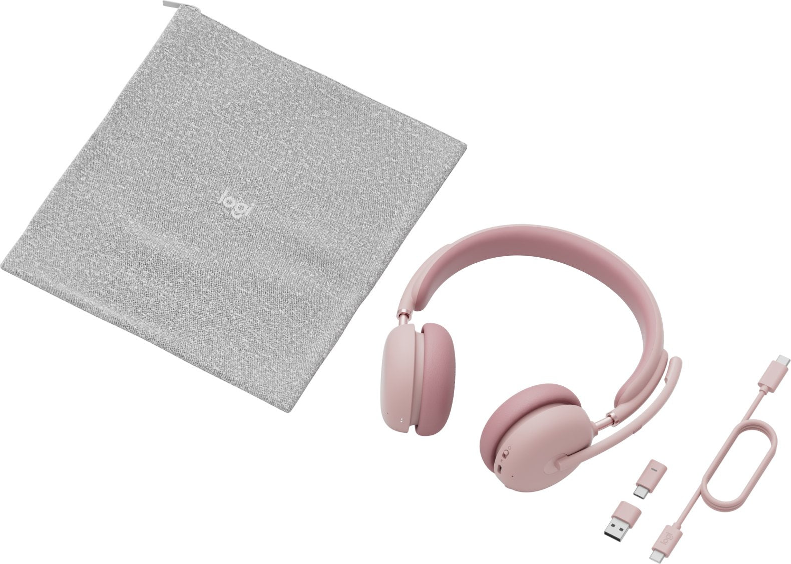 Logitech Headset - Zone Wireless 2 Uc - Rose Teams - 2.4ghz Bt - N A - Emea-914 - A00174 A00172 No Stand