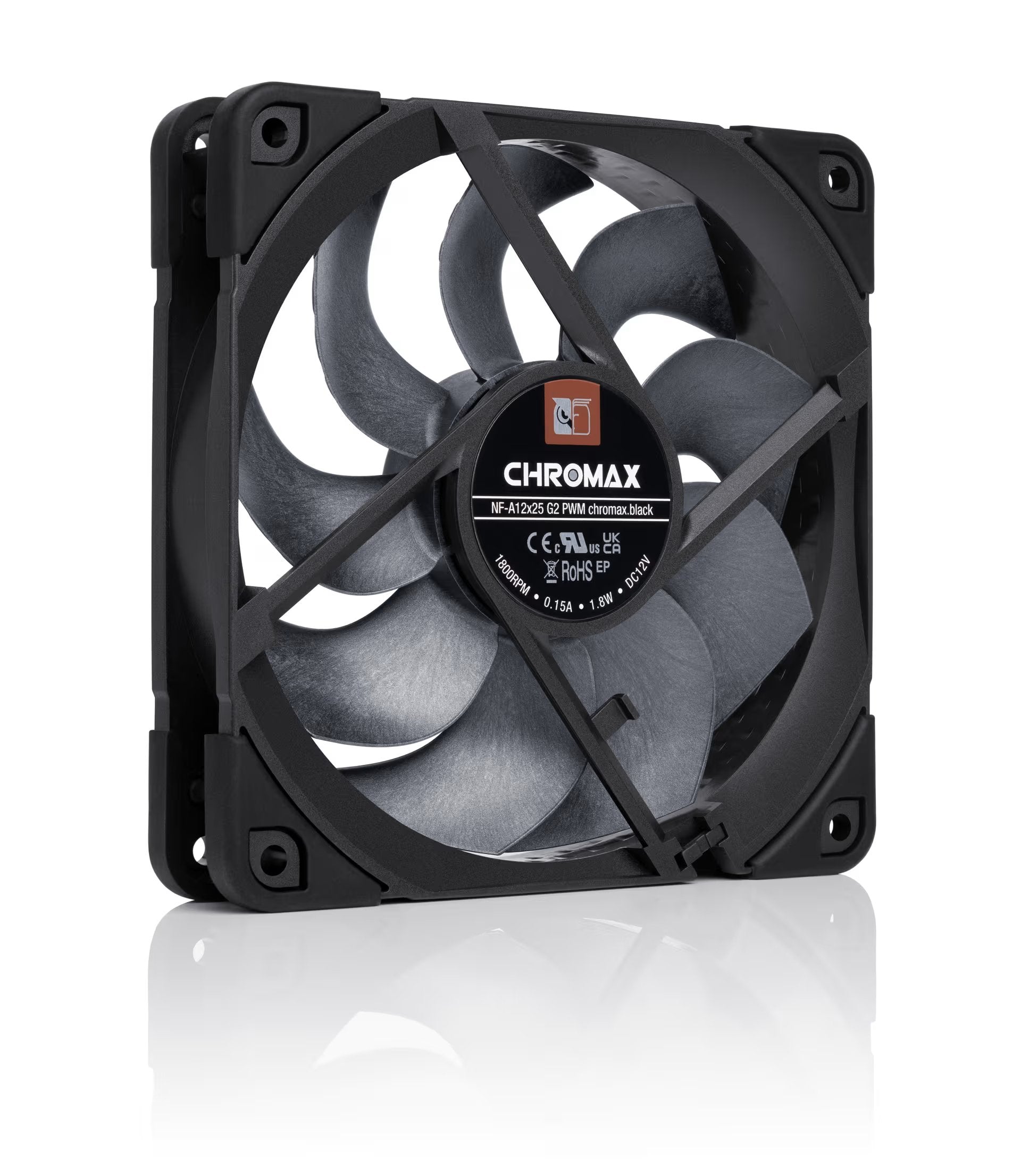 Noctua Nf-A12x25 G2 Pwm Chromax.Negro (Negro, Pwm-Anschluss, 120 Mm) Nf-A12x25 G2 Pwm Chromax.Negro