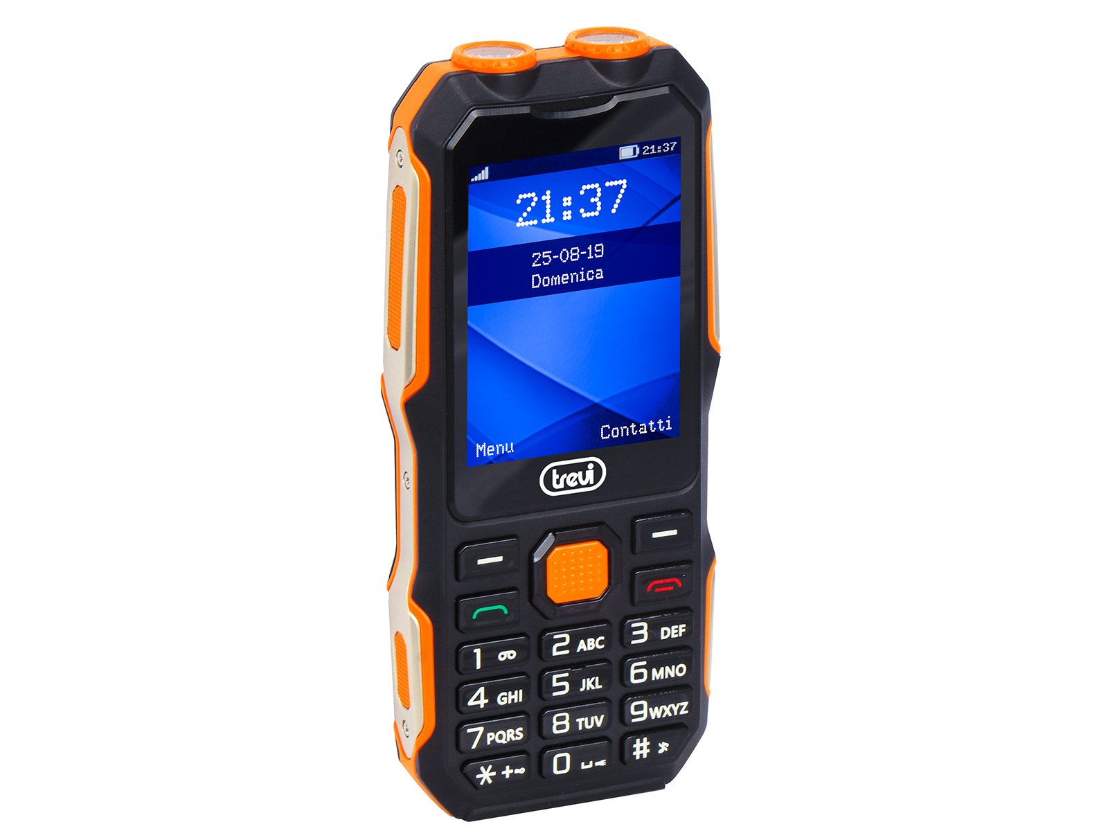 Telefono Trevi Antigolpes Forte 70 Negro-Naranja