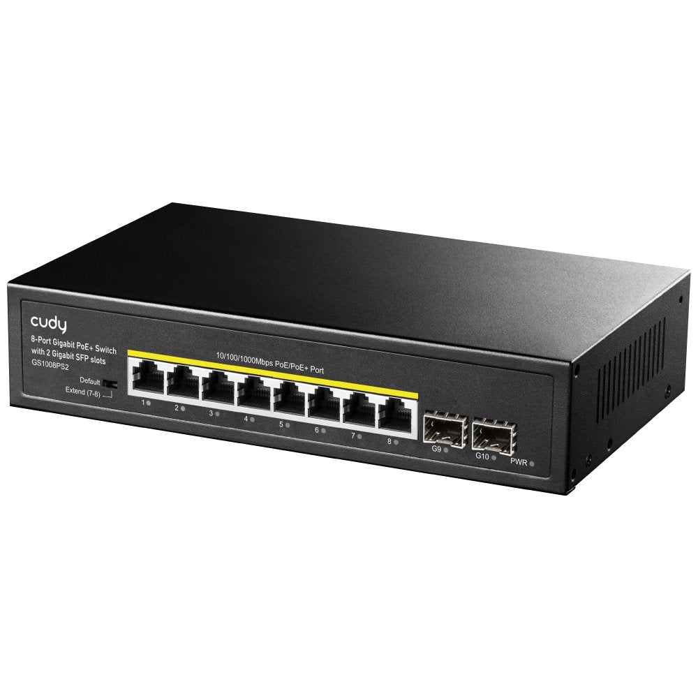 Switch Cudy 8-Port Gigabit Poe+ Switch With 2 Gigabit Sfp Slot 120w