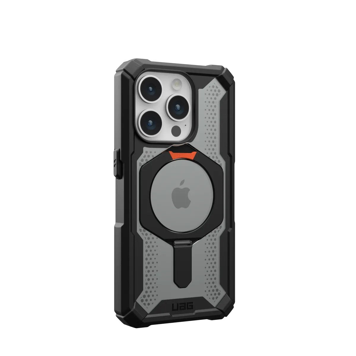 Funda Uag Serie Plasma Xte Magsafe Black Orange Apple Iphone 15 Pro