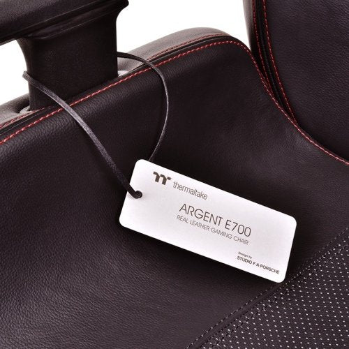 Thermaltake Argent E700 Glacier Blanco With Slate Gray Crayon Real Leather Chair