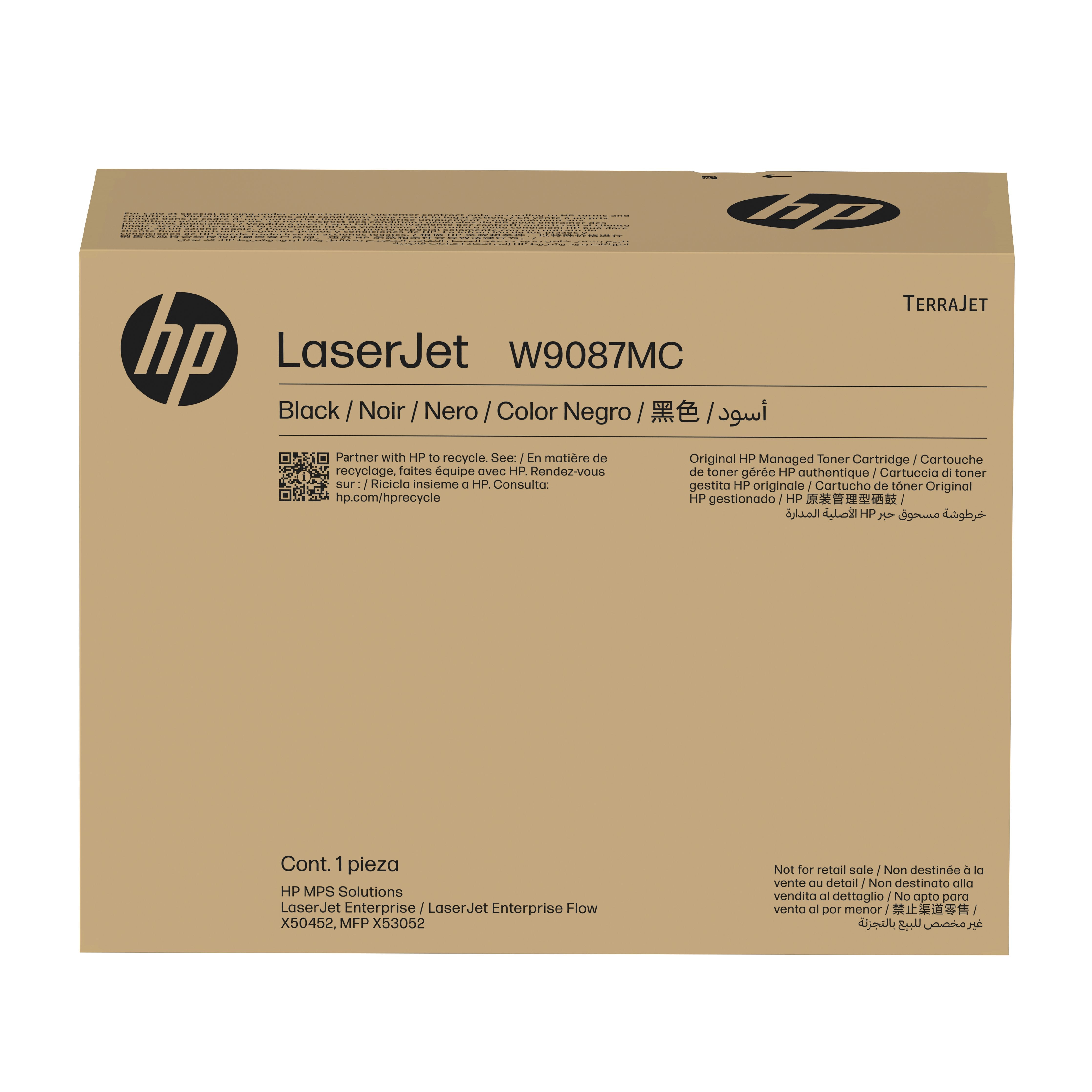 Hp W9087mc Negro Managed Laserjet Toner Cartridge Schwarz 30000seiten