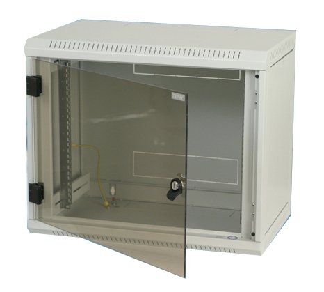 Bastidor De Pared Triton 19" Rack Wall-Mount 15u/500 Glass Door Gris