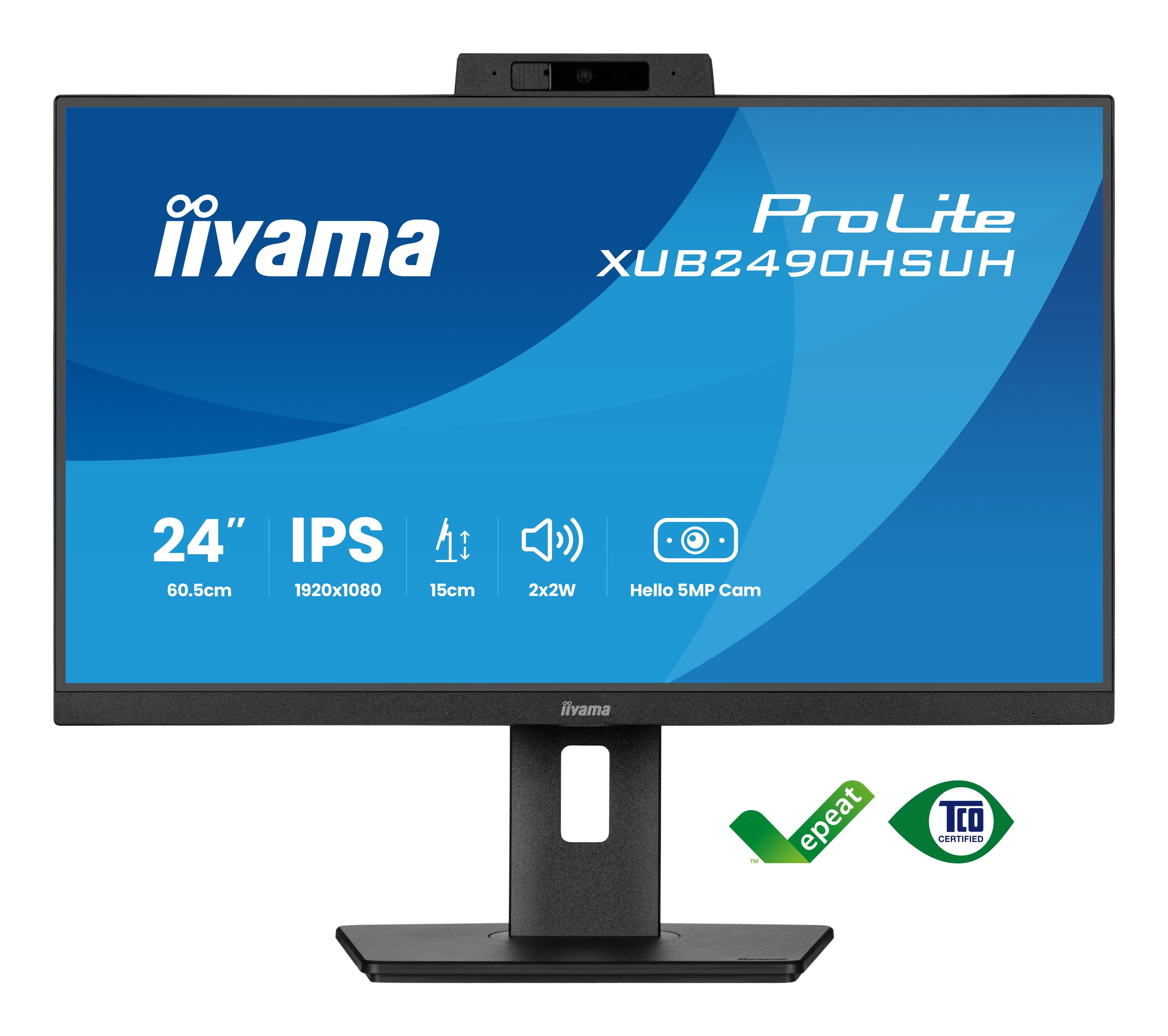 EAN 4948570125517 - iiyama XUB2490HSUH-B2 pantalla para PC 60,5 cm (23.8") 1920 x 1080 Pixeles Full HD LED Negro imagen 2