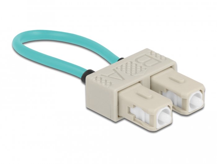 Delock Lwl Loopback Adapter Sc Om3 Multimode Beige