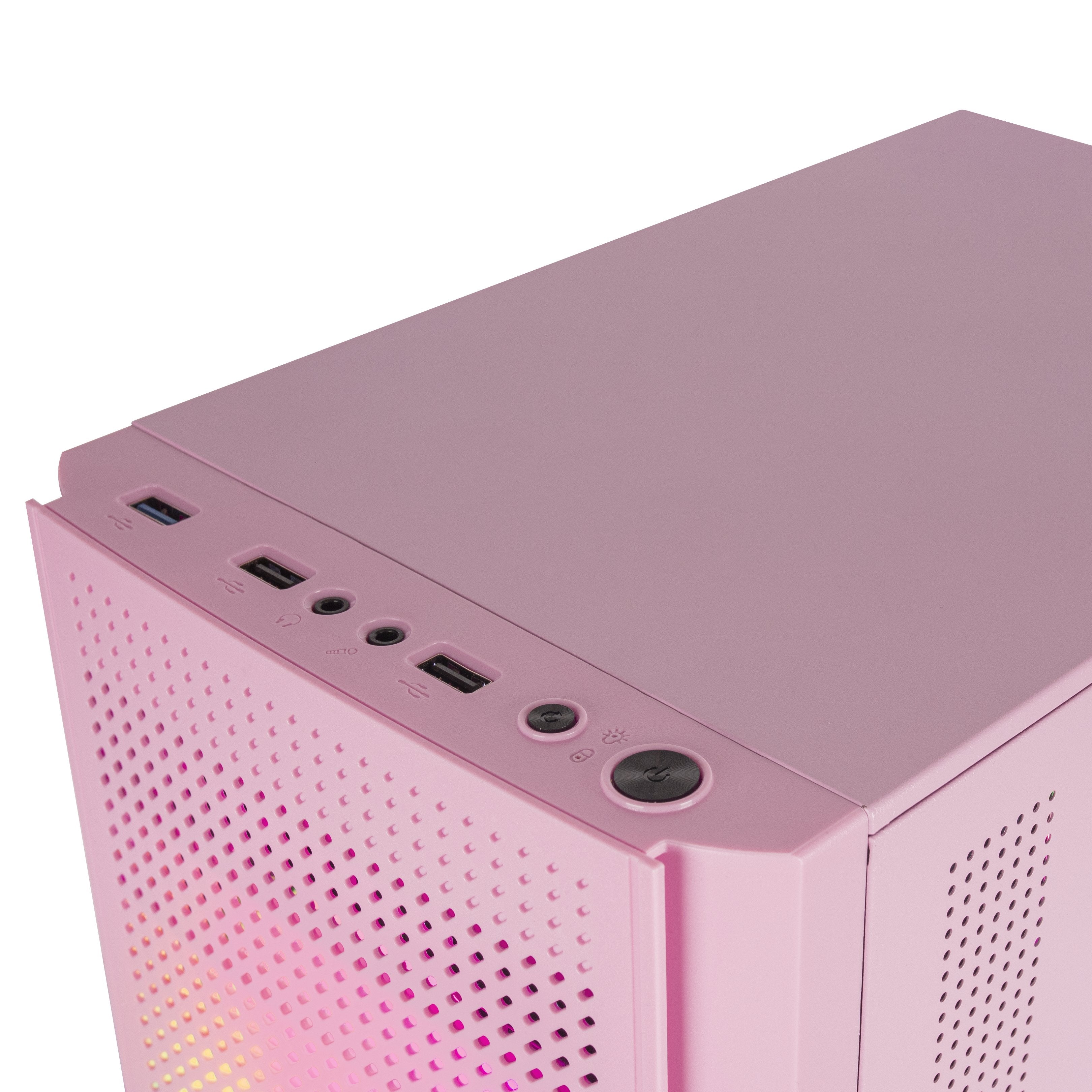 Caja Pc Marsgaming Mc300 Rosa