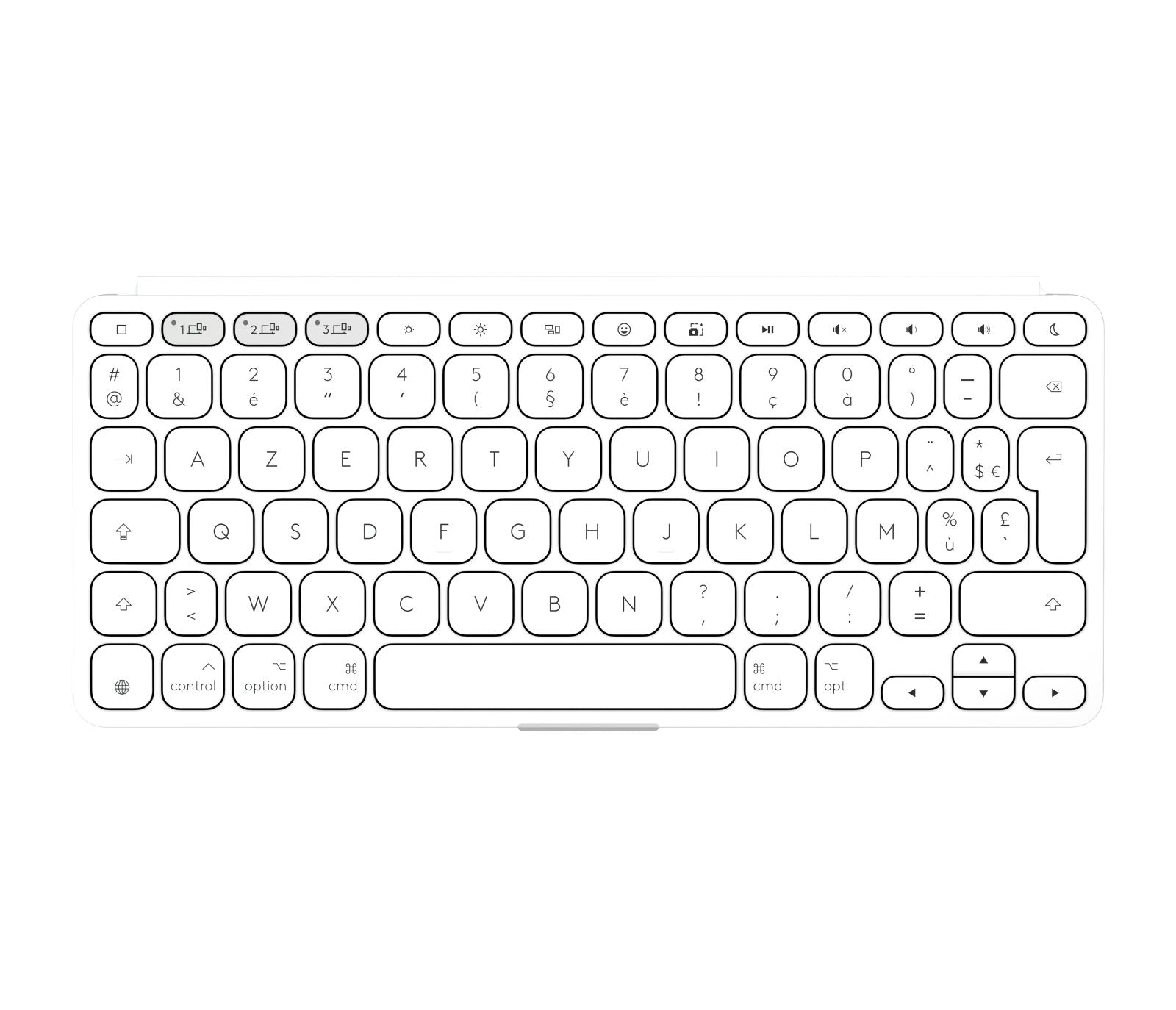 EAN 5099206125803 - Logitech 920-013007 teclado para móvil AZERTY Francés Bluetooth Blanco imagen 3