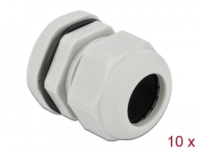 Delock Cableverschraubung Pg25 10 Stück Grau