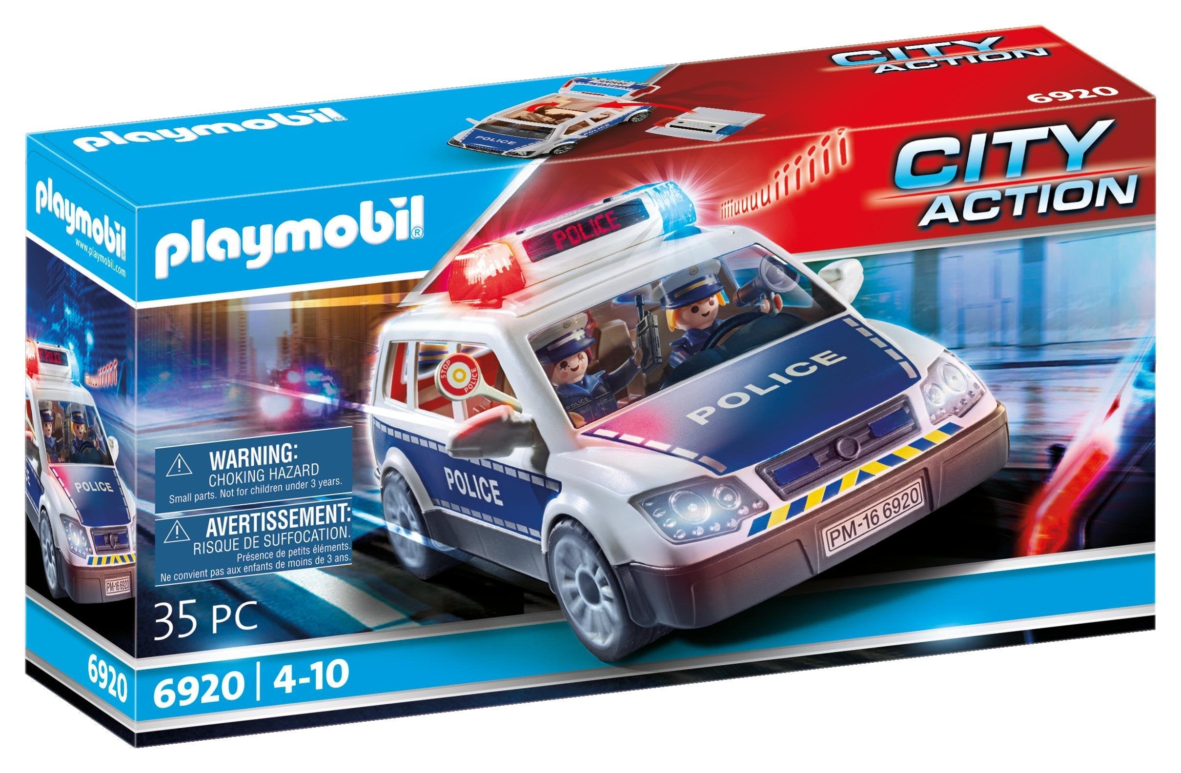 Playmobil Policia Coche De Policia Con Luces Y Sonido