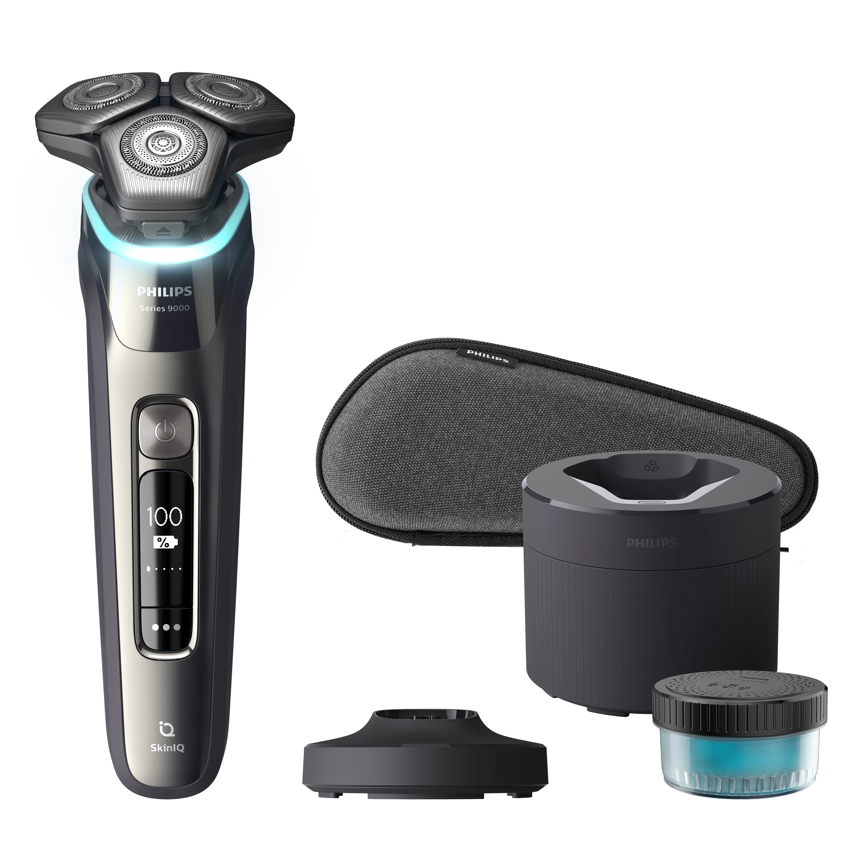 EAN 8720689018142 - Philips SHAVER Series 9000 S9974/55 afeitadora Máquina de afeitar de rotación Recortadora Cromo imagen 3