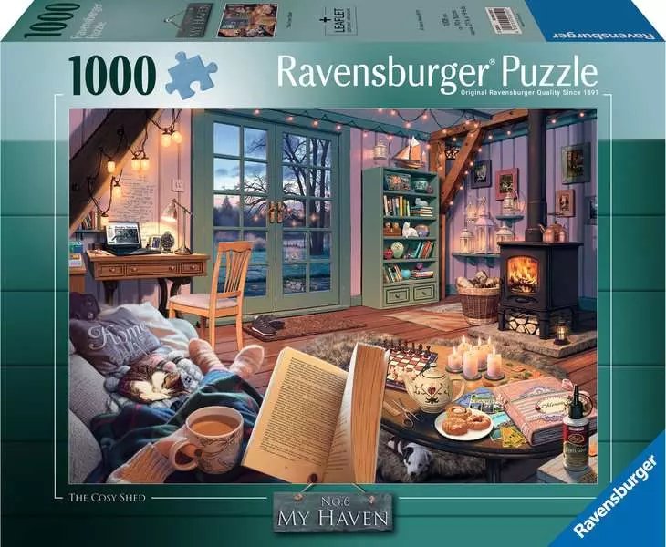 Ravensburger Puzzle My Haven Gemütlicher Gartenschuppen (1000 Teile) 12000050