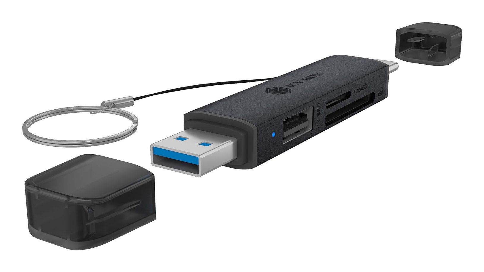 Icy Box Ib-Cr203-Cu3 3-In-1 Usb 3.2 Gen 1 Card Reader