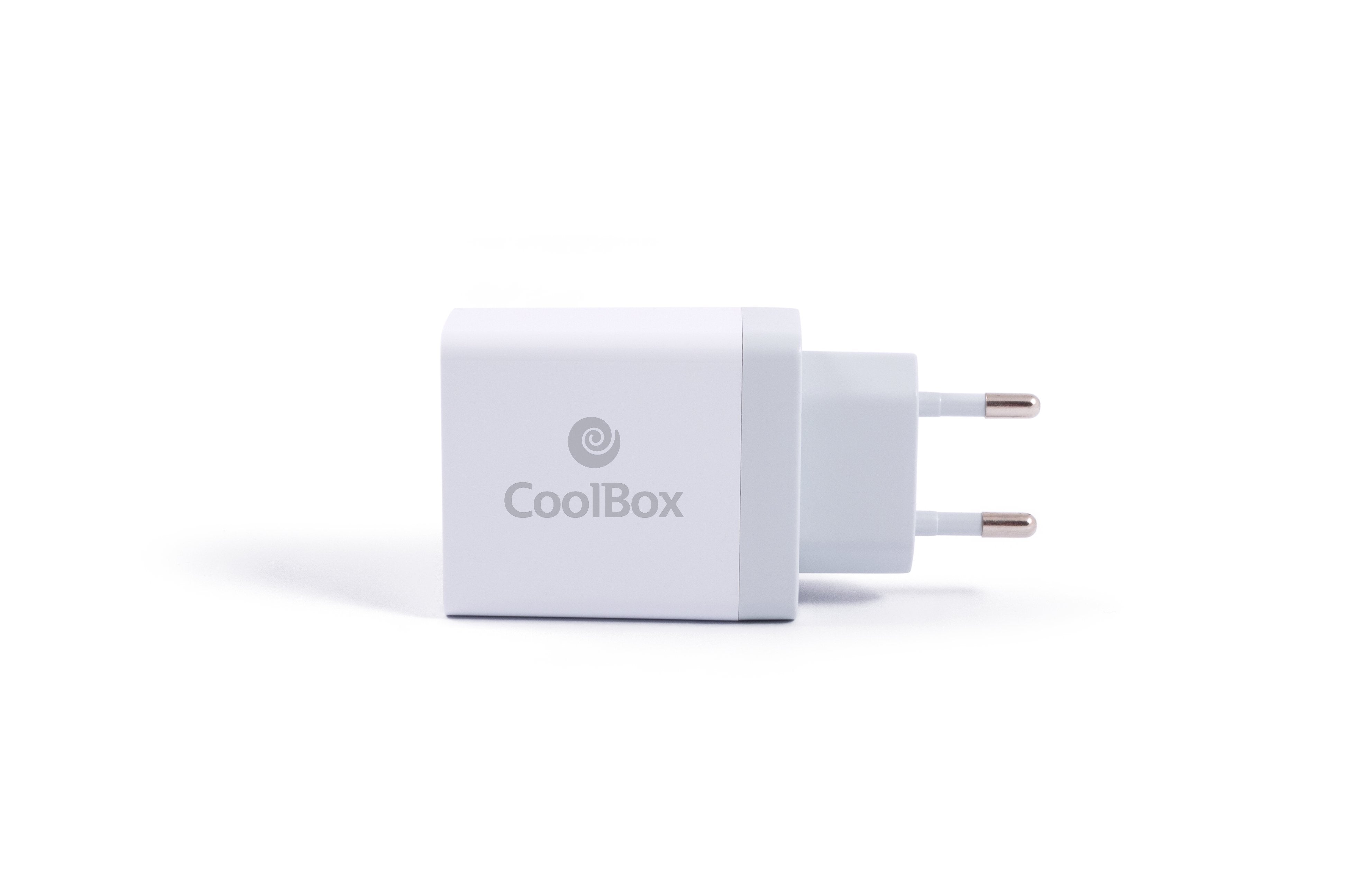 EAN 8436556147746 - CoolBox COO-CUAC-36P cargador de dispositivo móvil Universal Blanco Corriente alterna Carga rápida Interi imagen 2