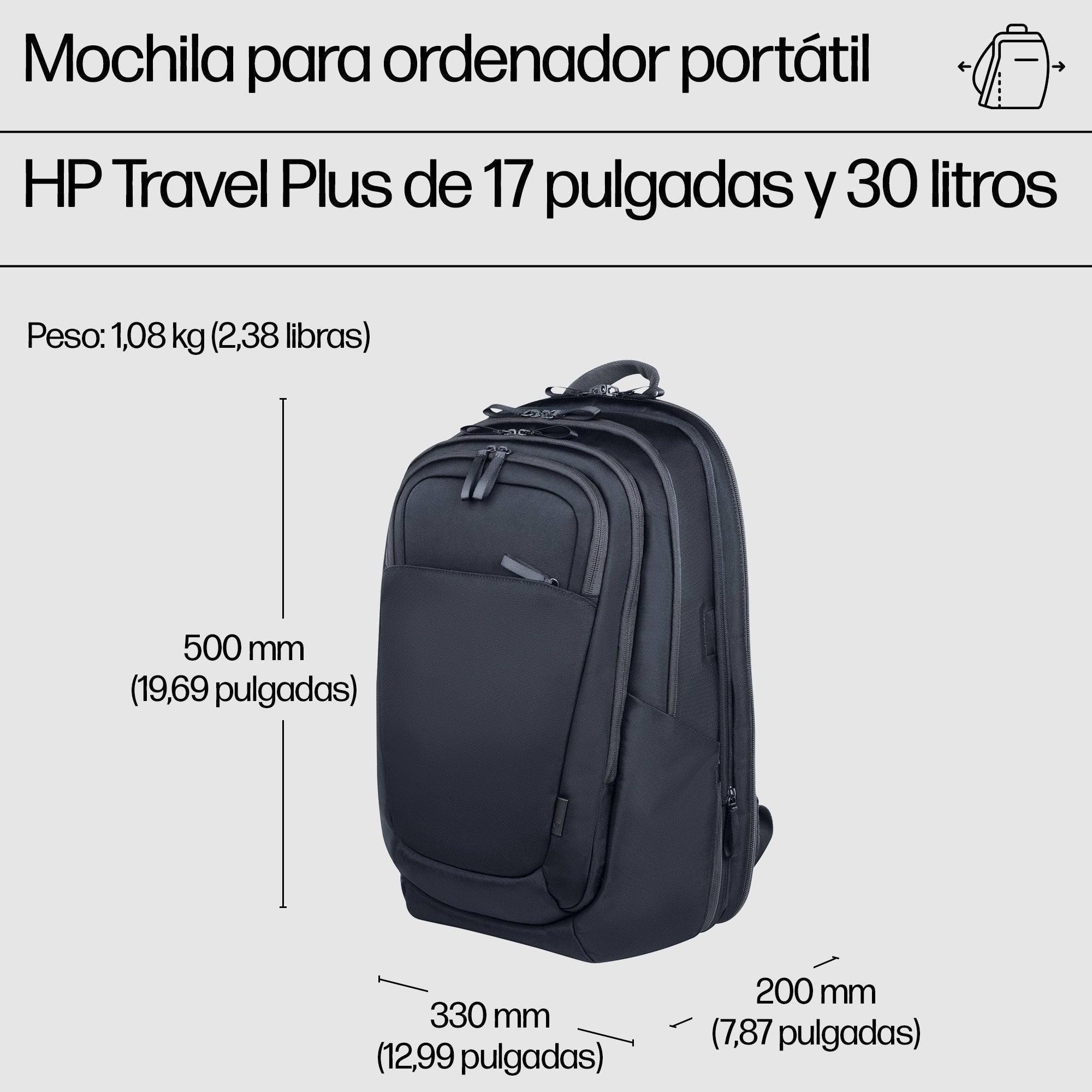 Travel Plus Notebook Backpack - 17.3inch