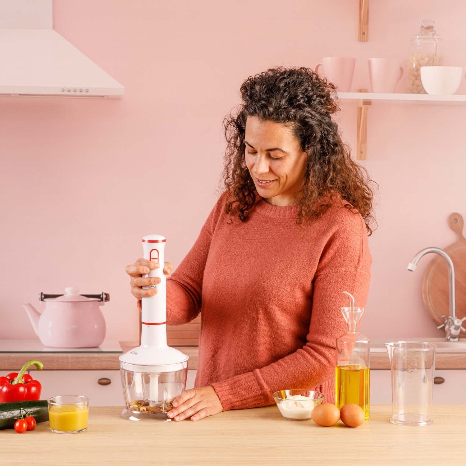 EAN 8433766160602 - Solac BA5614 Batidora de inmersión 1000 W Rojo, Transparente, Blanco imagen 10