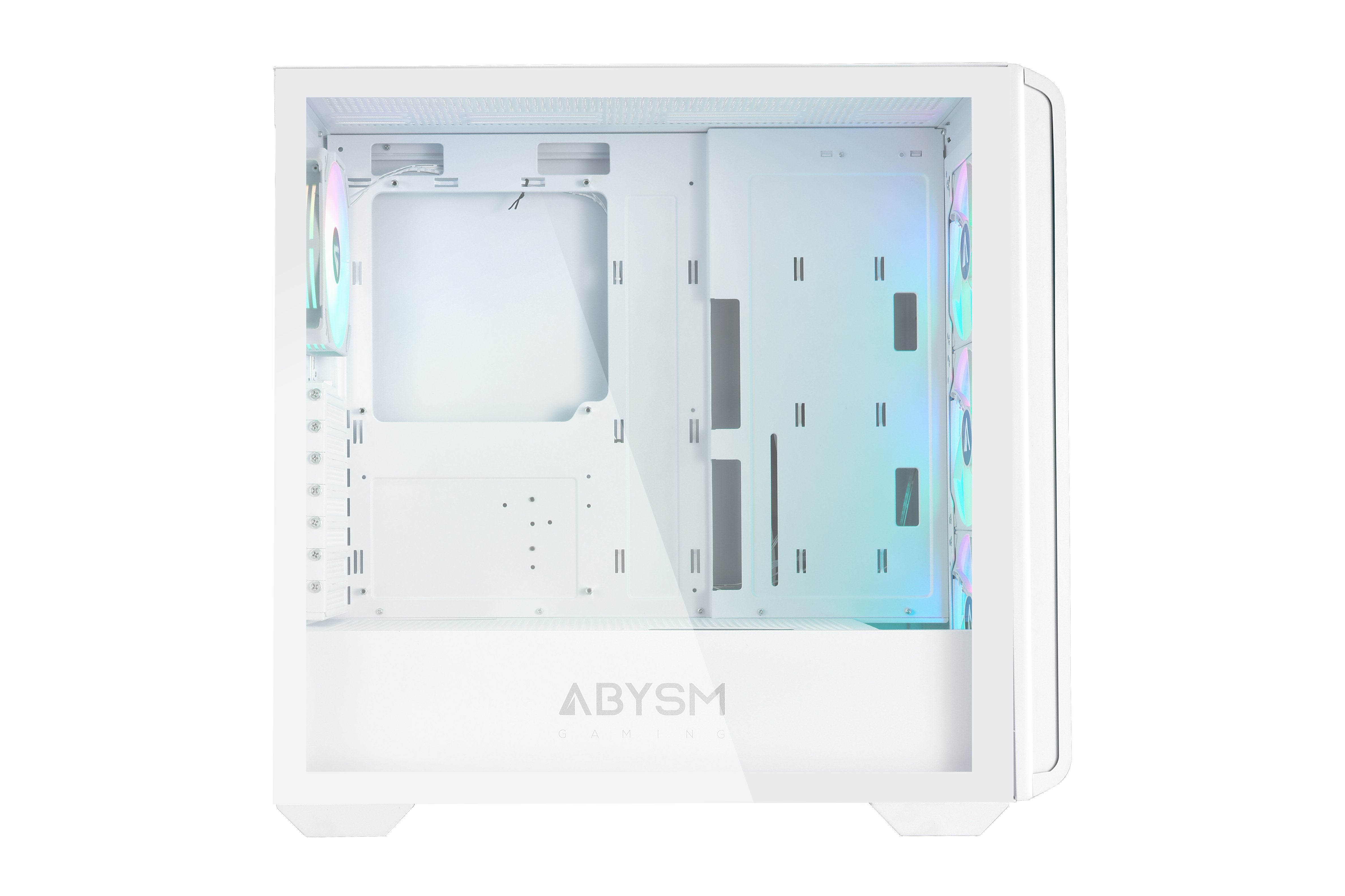 Caja Pc Abysm Danube Kamp Bx300 White Atx, Itx, Micro Atx - Lateral Cristal Templado - 3.5" Y 2.5" - Usb-A, Usb-C Y