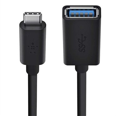 Adaptador Usb 3.0 Belkin F2cu036btblk De Usb-C A Usb-A Color Negro