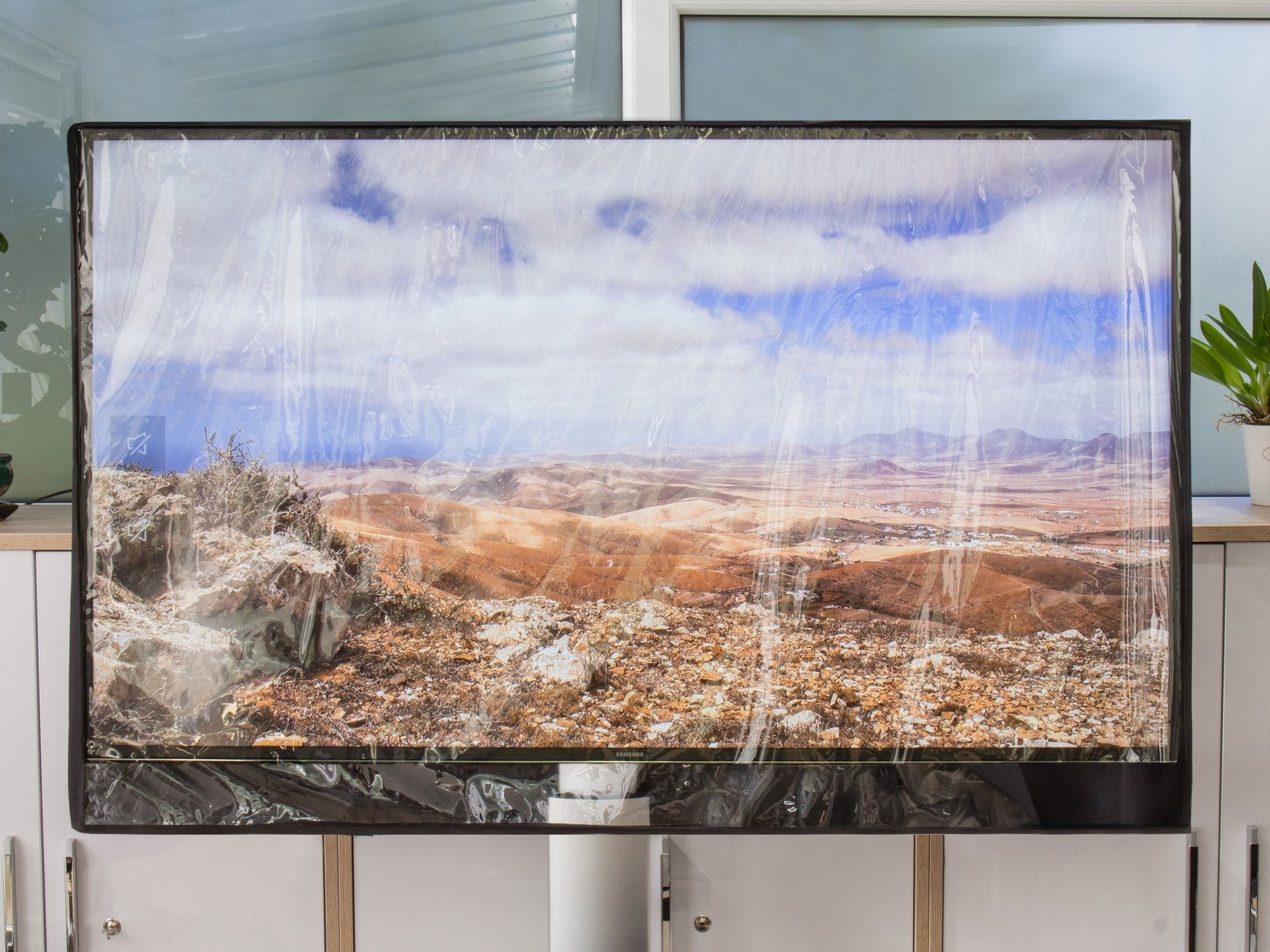 Python Tv-Funda Wetterfemer Schutz 78x48cm 28" Bis 32" Tv
