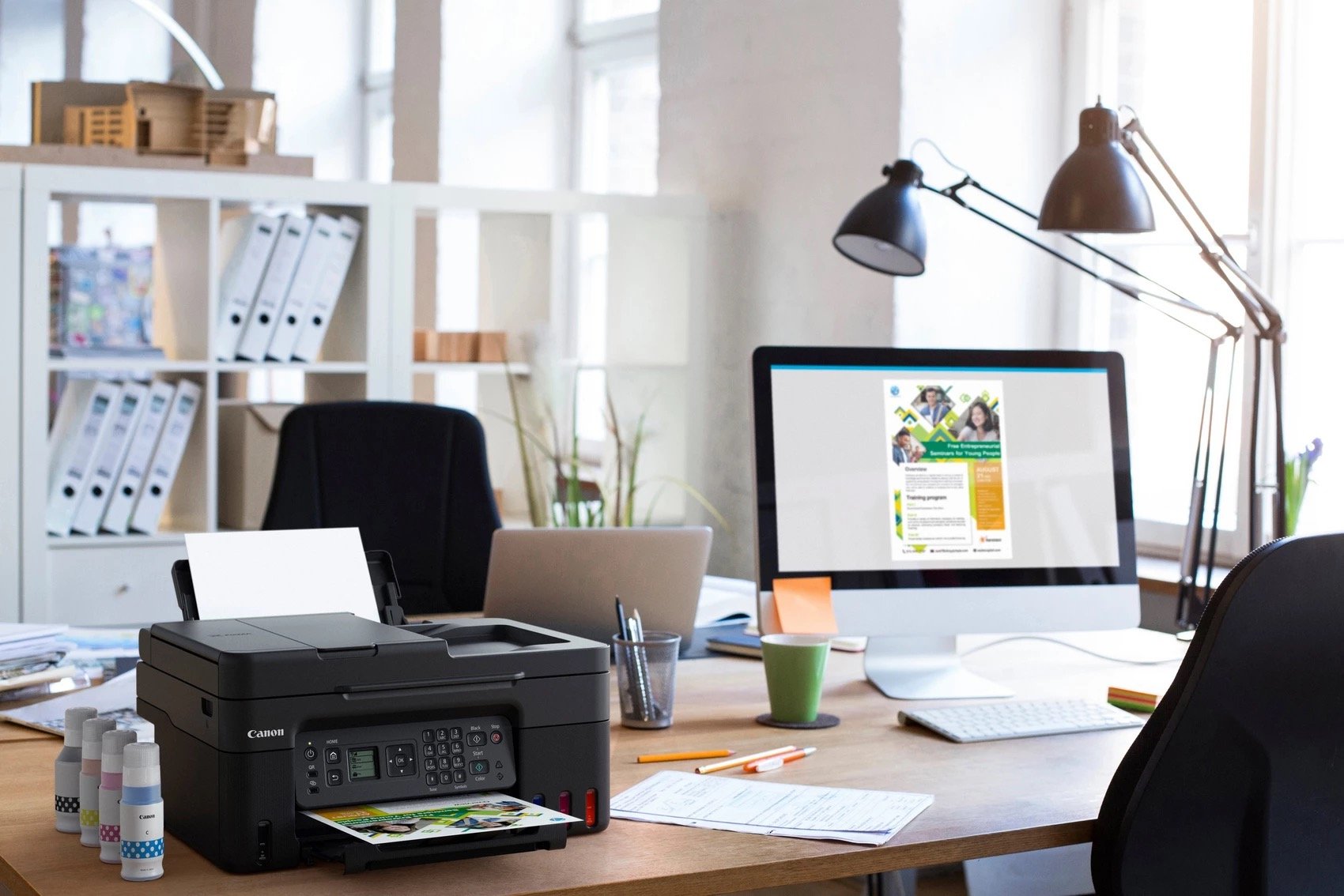 Multifunción Recargable Canon Pixma G4570 Megatank Wifi Fax Negra