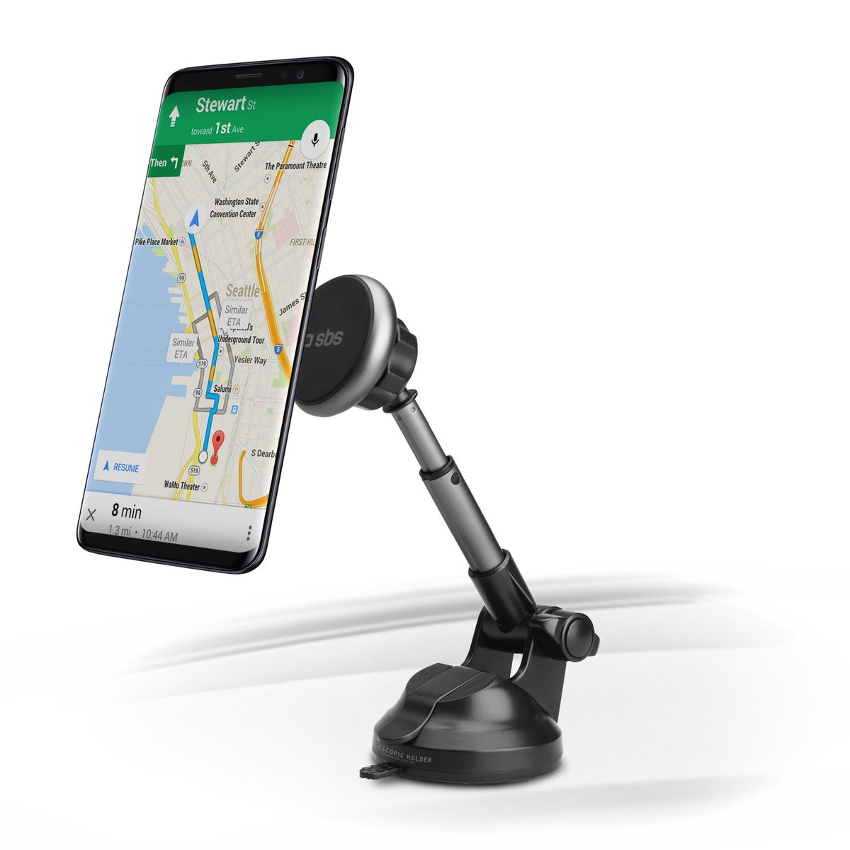 EAN 8018417265952 - SBS TESUPMAGEXT soporte Soporte pasivo Teléfono móvil/smartphone Negro, Plata imagen 2