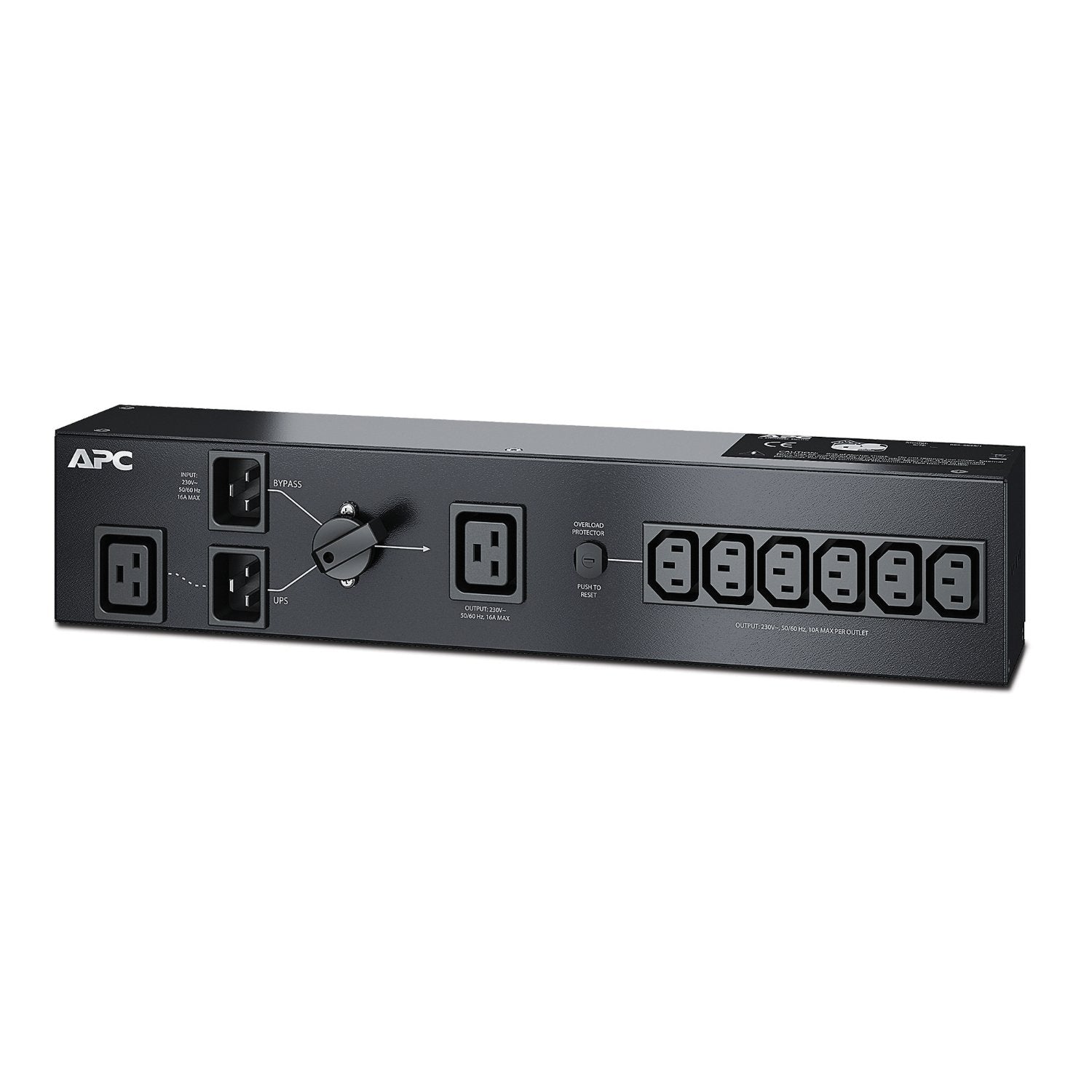 EAN 0731304266747 - APC Service Bypass PDU 230V 16AMP W/ (6) IEC C13 And (1) C19 imagen 1