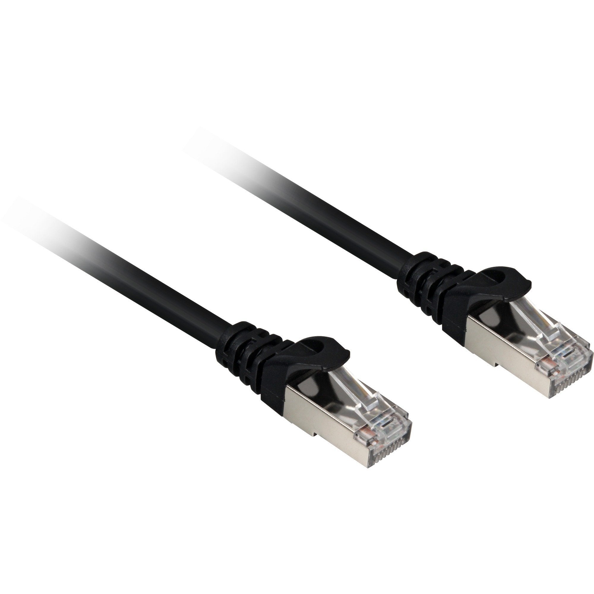 Sharkoon Cable De Red Rj45 Cat.6a Sftp Negro, 50 Cm, Lsoh (Sin Halógenos