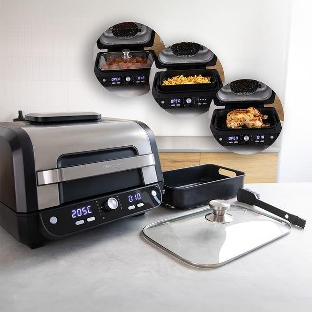 EAN 8435484049504 - Cecotec Cecofry FireDome 8000 Pro Sencillo 8 L Independiente 1700 W Freidora de aire caliente Negro, Acer imagen 11