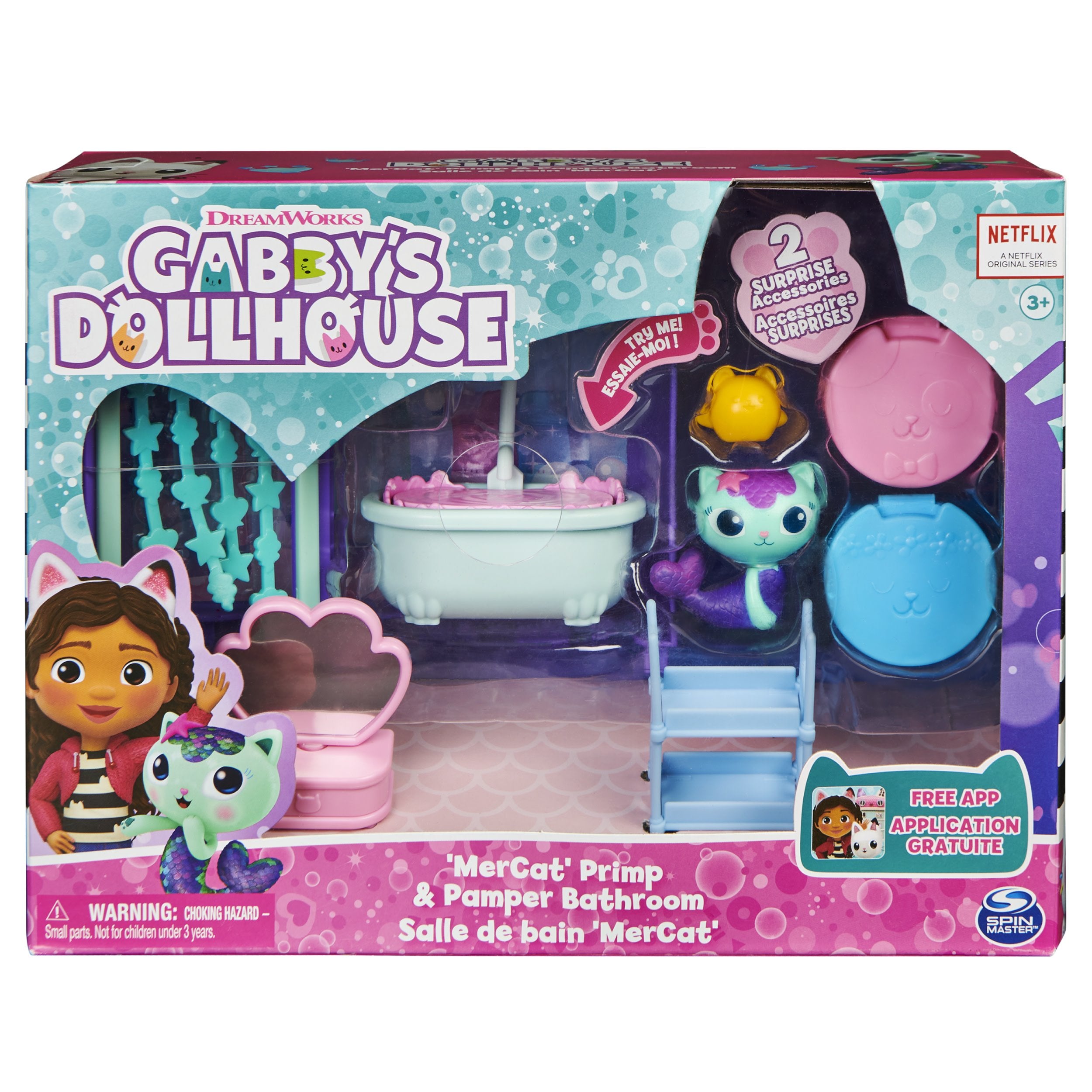EAN 0778988374108 - Gabby's Dollhouse 6062036 accesorio para casa de muñecas Cuarto de baño para casa de muñecas imagen 9