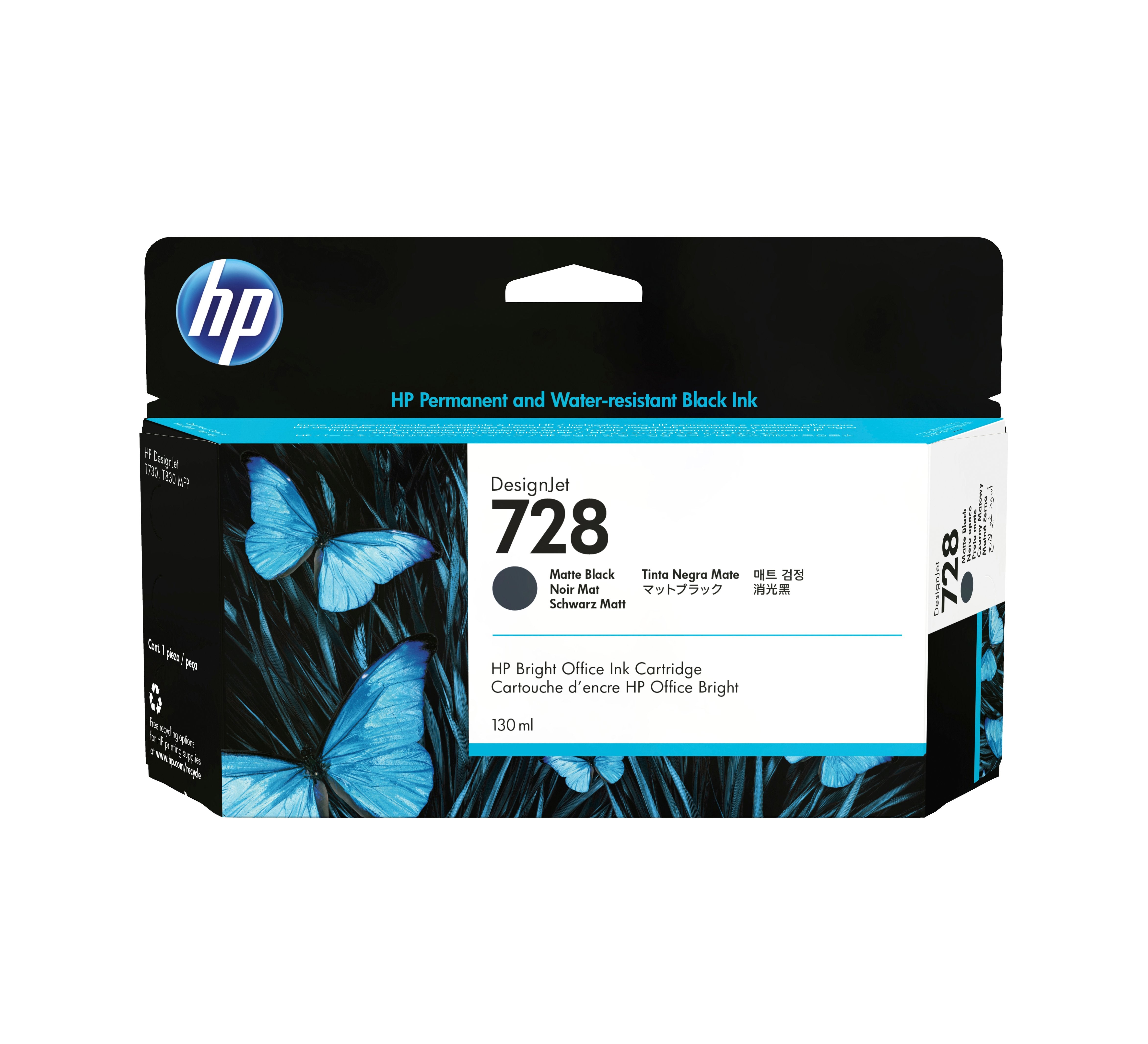 EAN 0194850304040 - HP 728 130ml Matte Black DesignJet Ink Cartridge cabeza de impresora Inyección de tinta térmica imagen 1