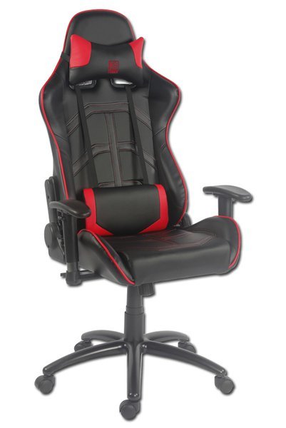 Lc-Power Lc-Gc-1 Silla Para Videojuegos Silla Para Videojuegos De Pc Negro, Rojo