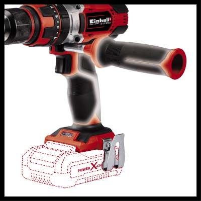 Taladro Percutor Inalámbrico Einhell Te-Cd 18/48 Li-I-Solo, 18 Voltios (Rojo/Negro, Sin Batería Ni Cargador) 4513926