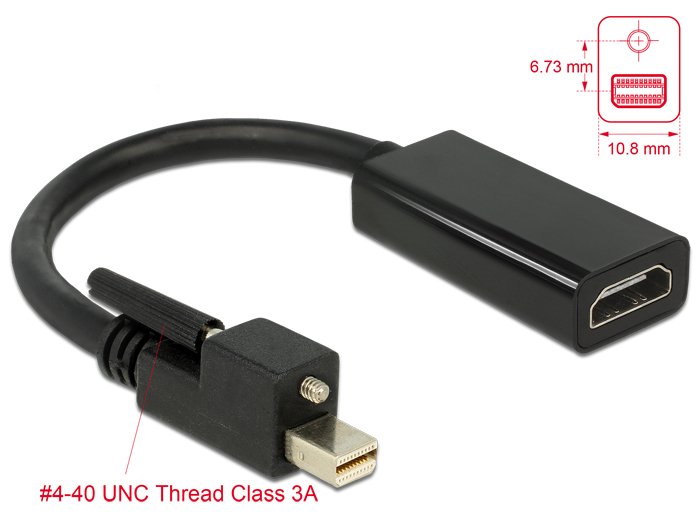 EAN 4043619626403 - DeLOCK 62640 adaptador de cable de vídeo 0,25 m imagen 2