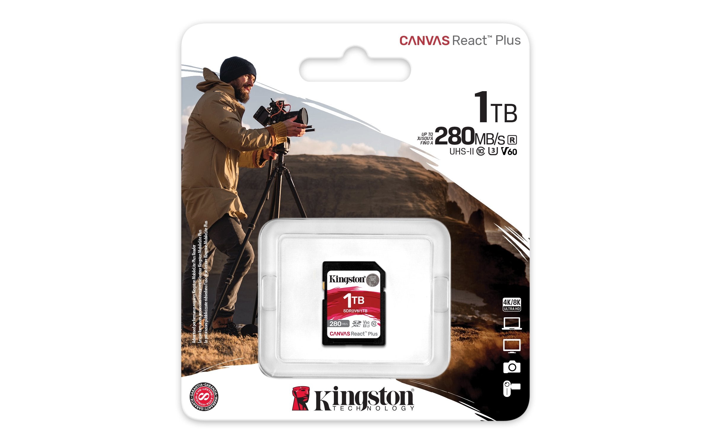 EAN 0740617340556 - Kingston Technology Canvas React Plus 1 TB SDXC UHS-II Clase 10 imagen 3