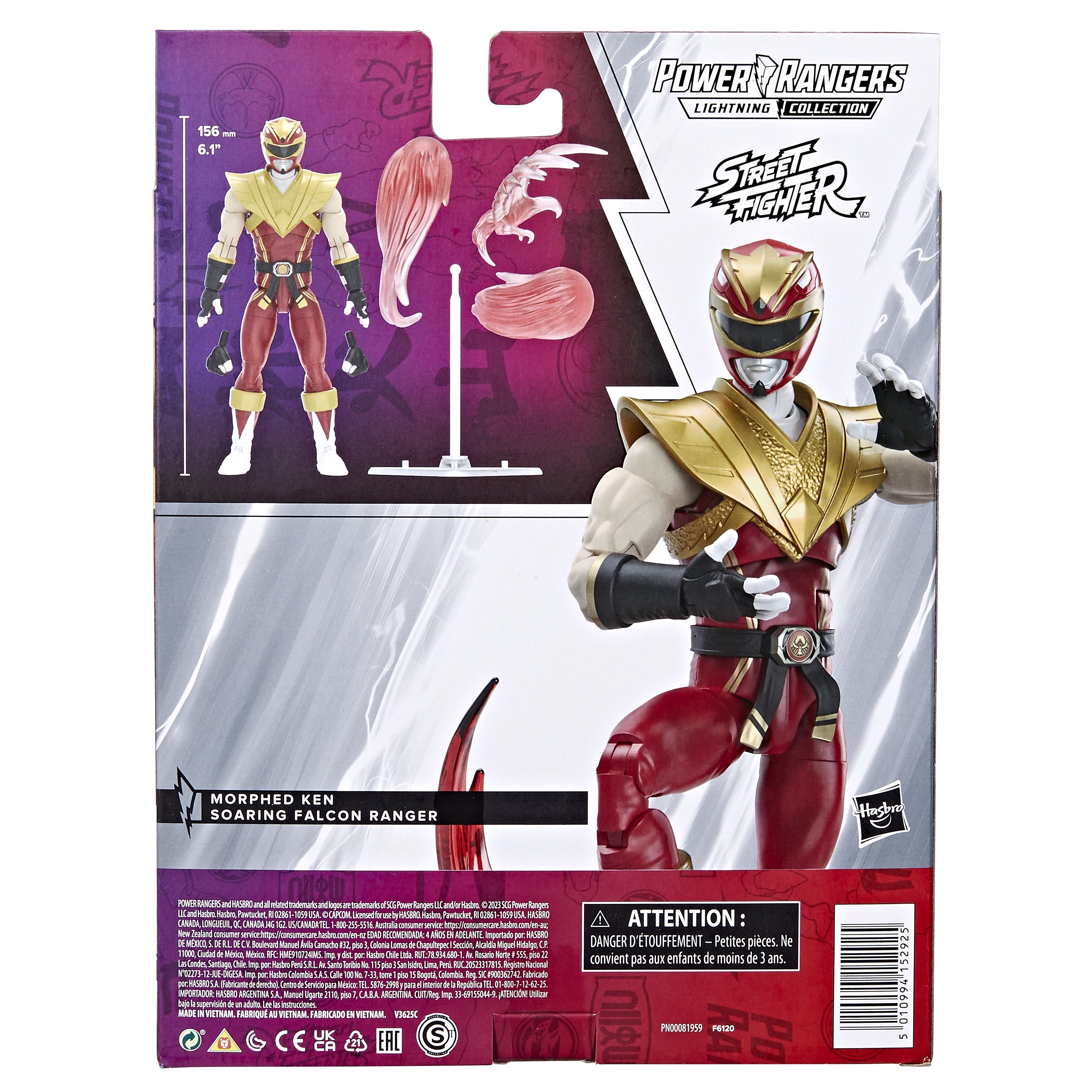 Figura Ranger Morphed Ken Soaring Falcon Fig 15 Cm Pwr Lightning Collection F61205l0