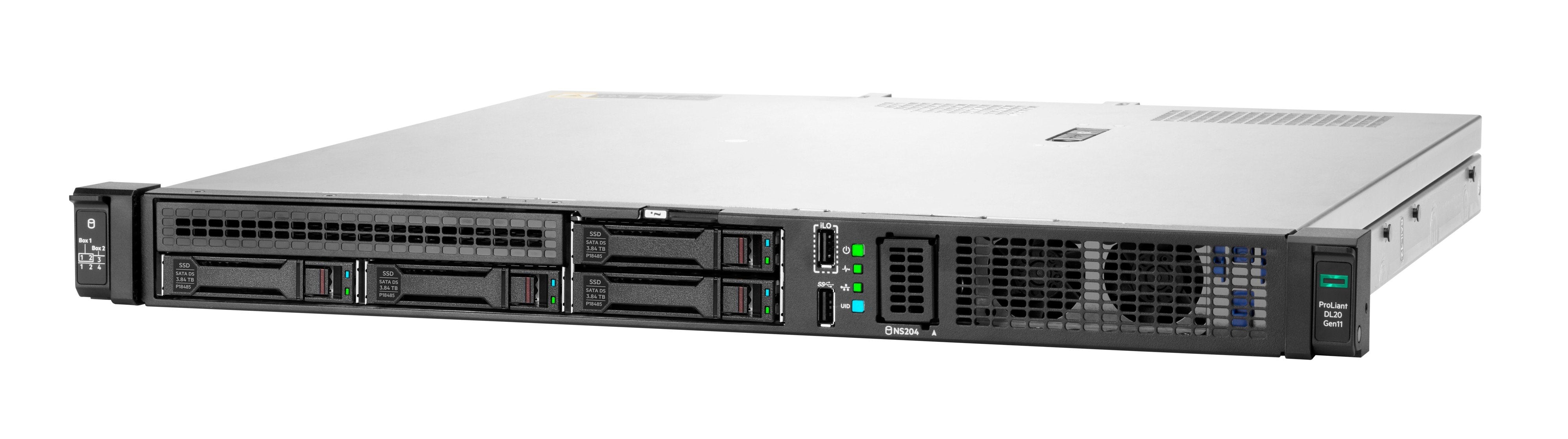 EAN 190017826394 - HPE ProLiant DL20 Gen11 6333P 3.1GHz 6c 1P 1x32GB-U 4SFF 2x480GB SSD 1x1000W PS EU Server servidor 960 GB imagen 3
