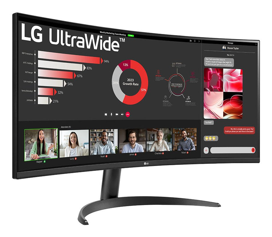 EAN 8806096199527 - LG 34WR50QK-B pantalla para PC 86,4 cm (34") 3440 x 1440 Pixeles Wide Quad HD Negro imagen 4