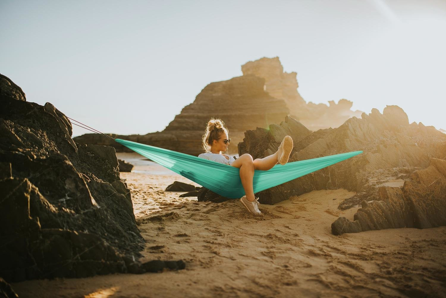 EAN 4030454007078 - AMAZONAS AZ-1030265 hamaca Hamaca colgante 2 personas(s) Poliéster Verde imagen 2