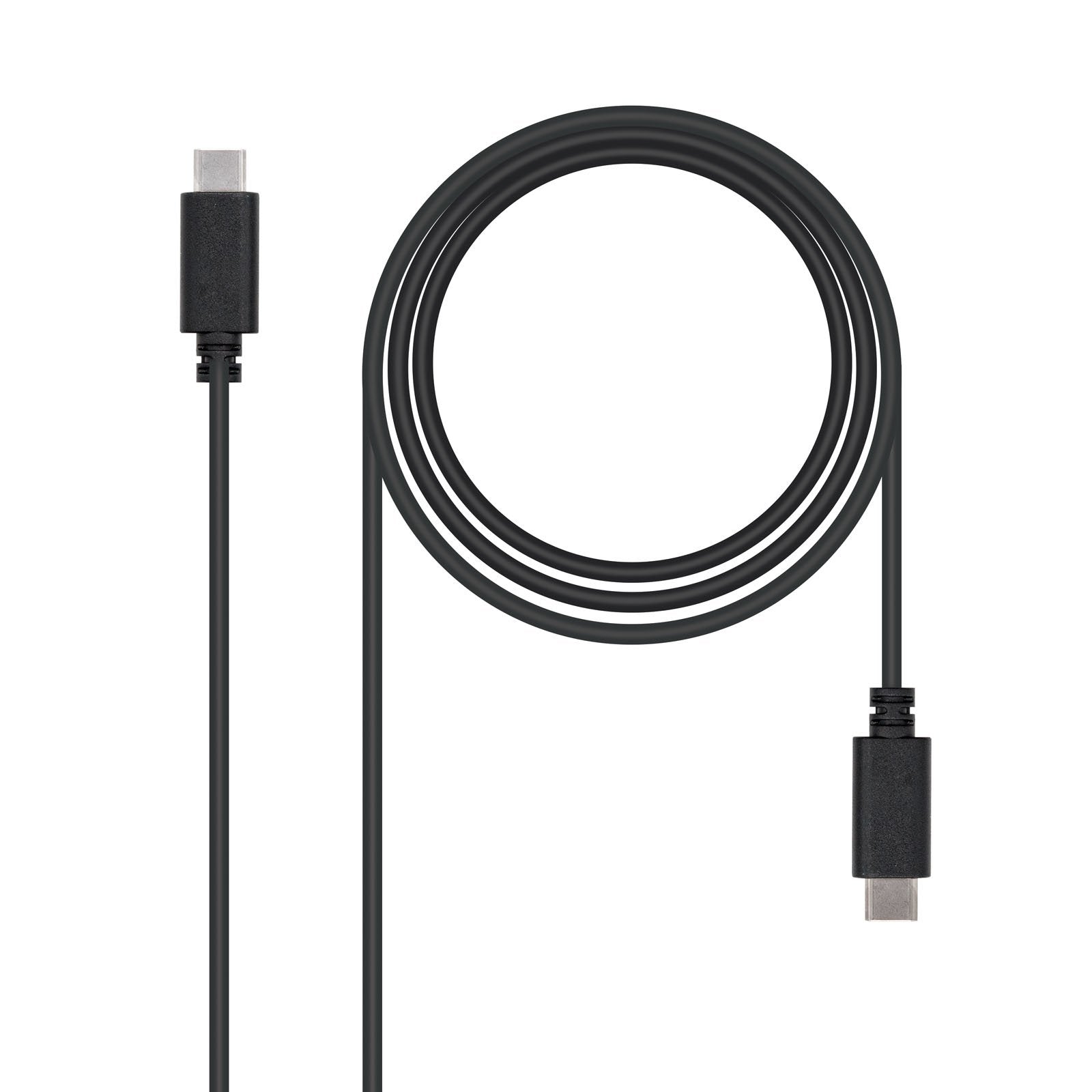 EAN 8433281007772 - Nanocable USB 2.0, 2m cable USB USB C Negro imagen 1
